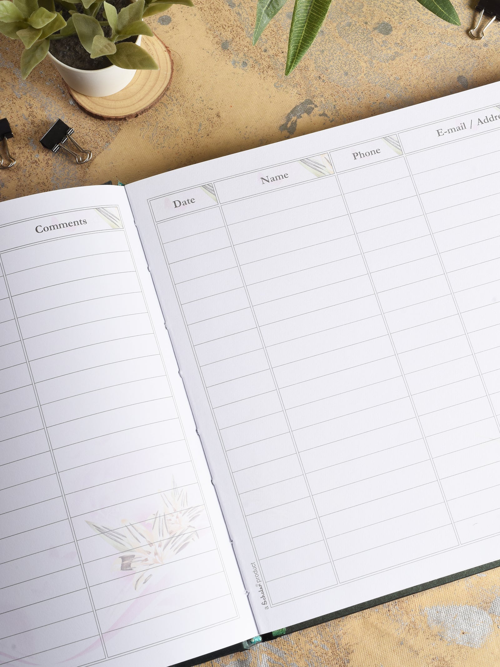 Visitor's Book - Premium (144 Pages) (VB2) - Plum