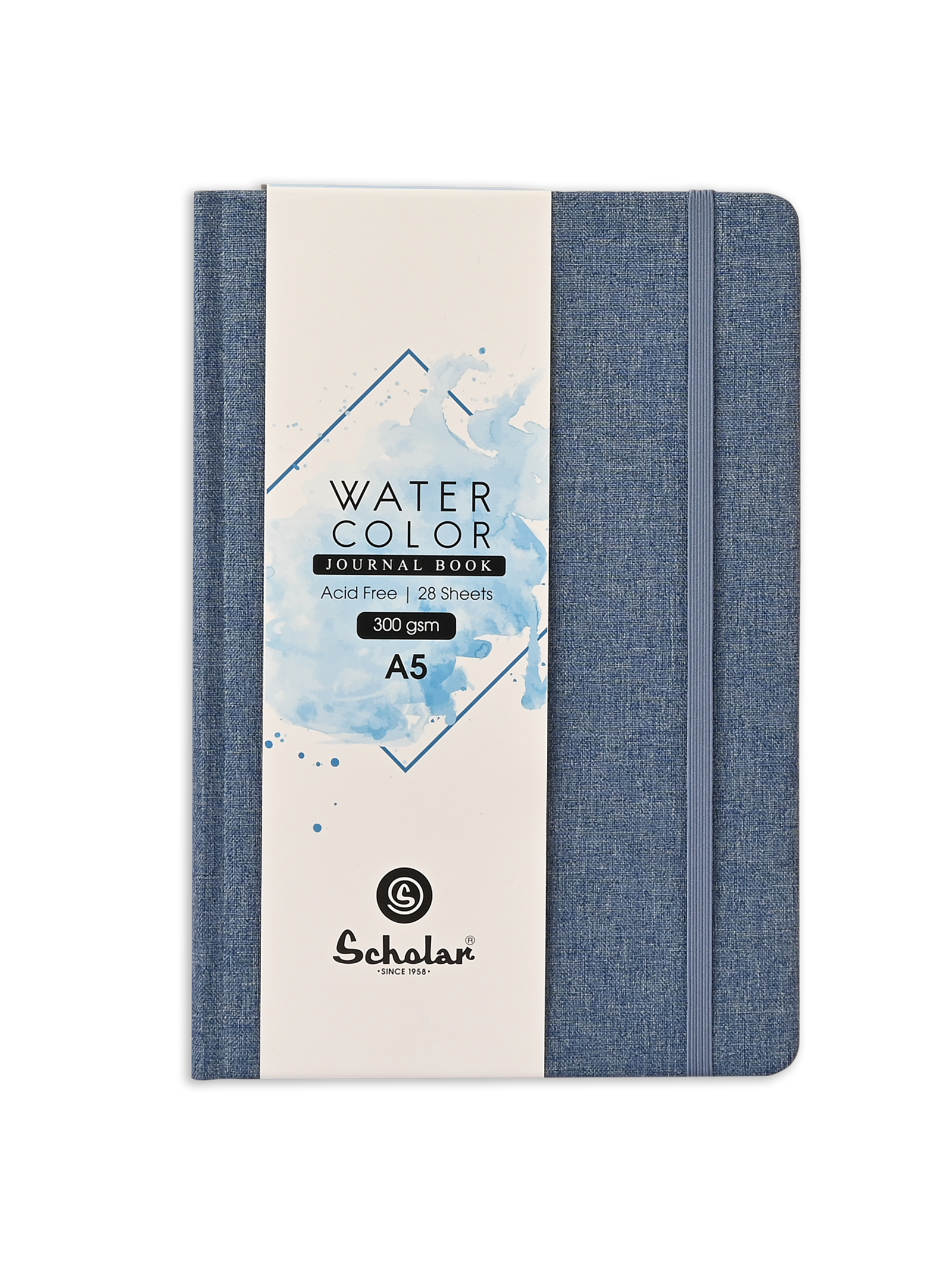 300 Gsm Watercolour Sketchbook (28 Sheets) - Blue