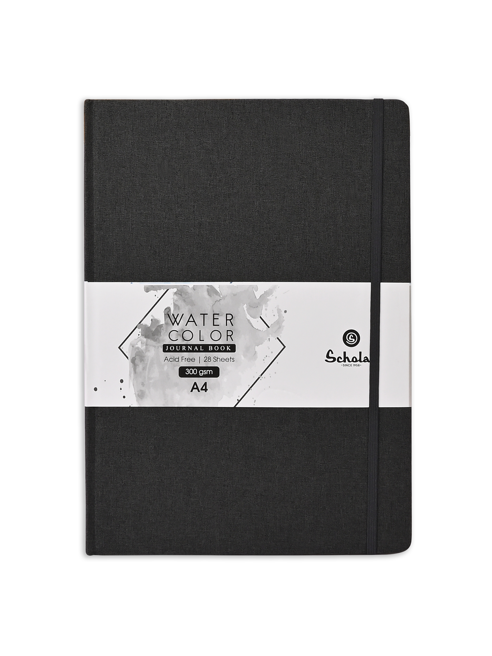 300 Gsm Watercolour Sketchbook (28 Sheets) - Black