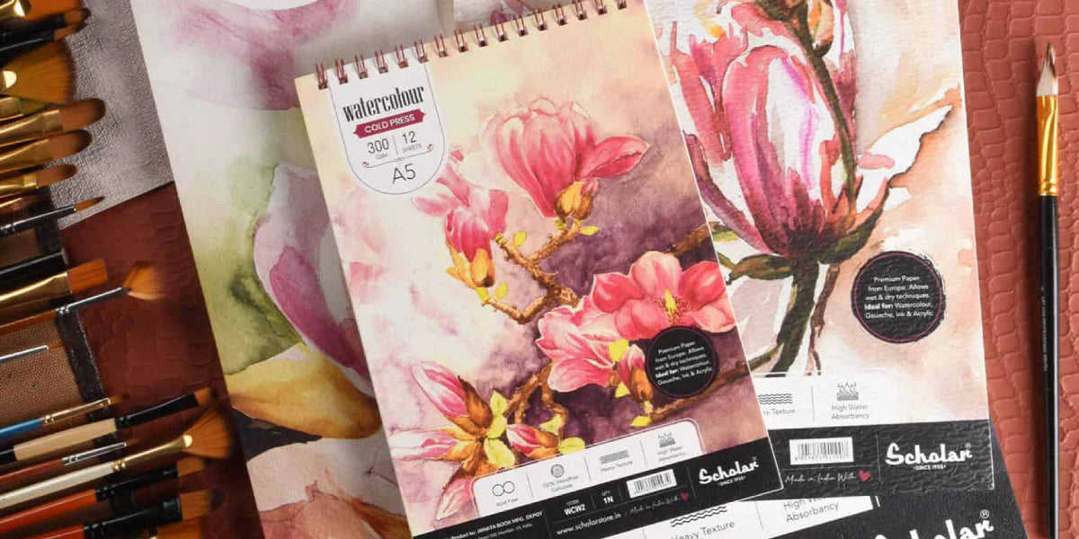 What are the different types of watercolor paper?