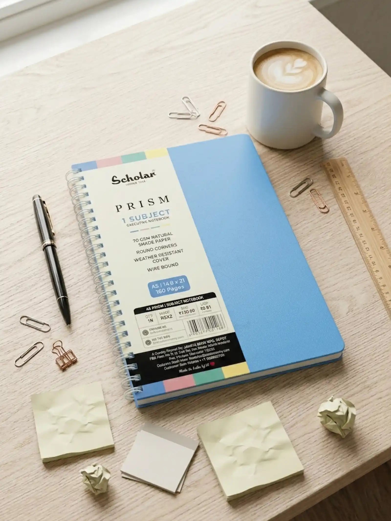 Scholar Prism One Subject Notebook - Sky Blue (RSN)