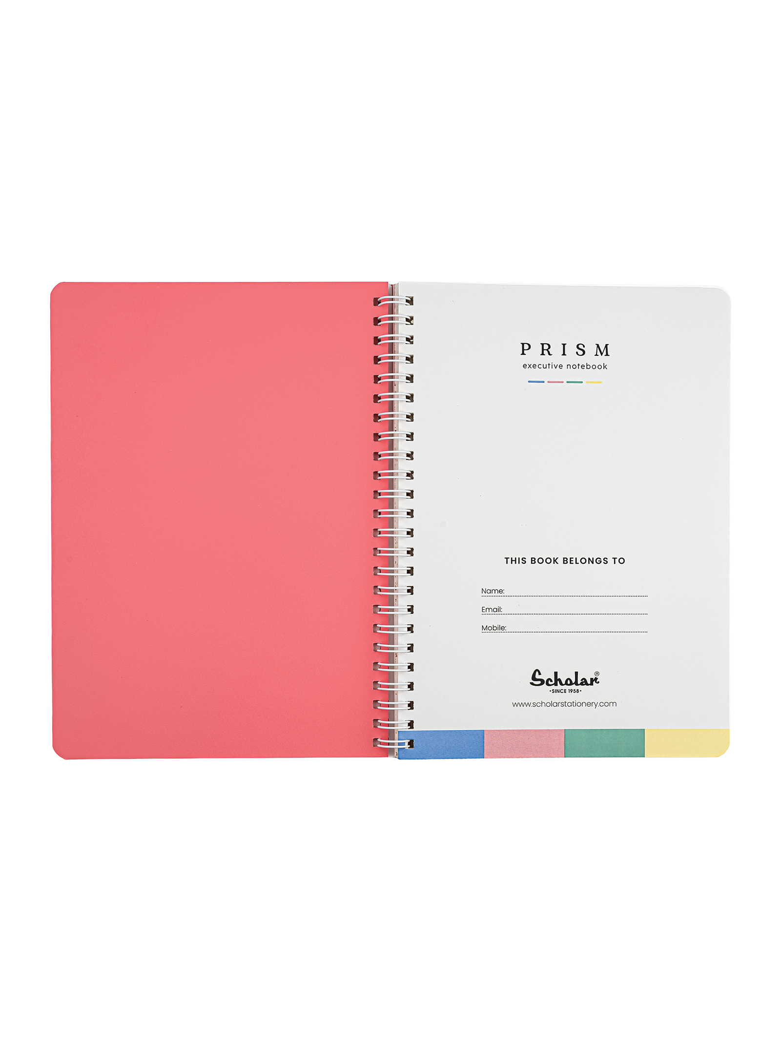 Scholar Prism One Subject Notebook - Pink (RSN)