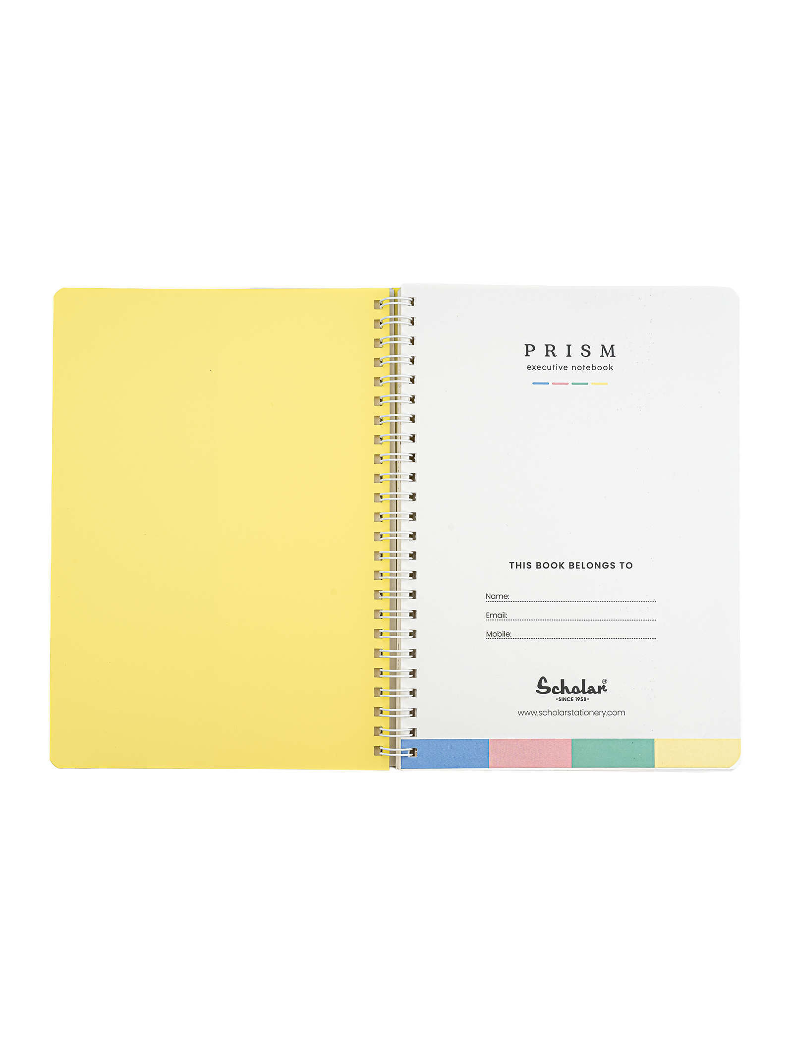 Scholar Prism One Subject Notebook - Yellow (RSN)
