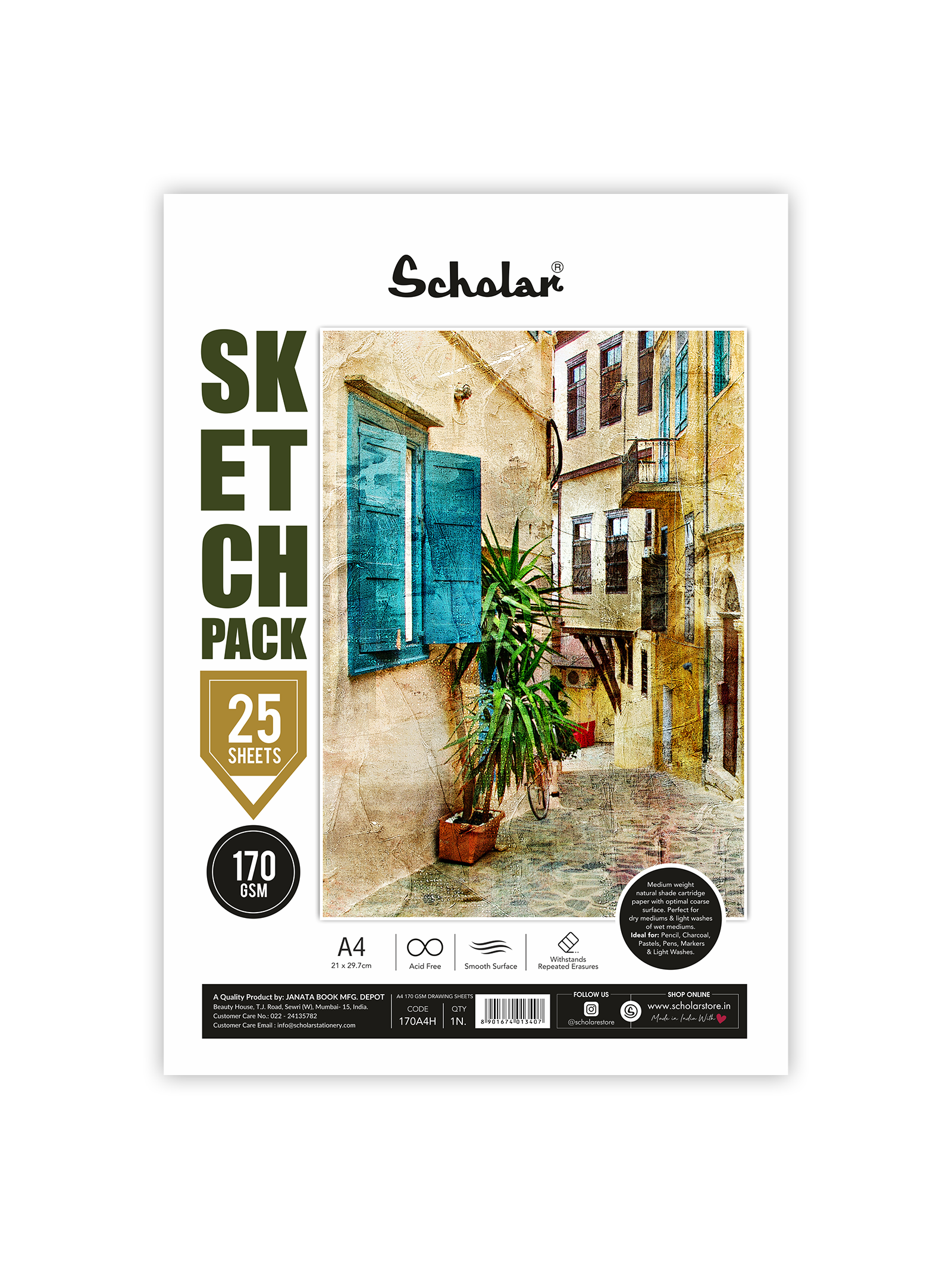 170 Gsm Cartridge Paper - Loose Sheets (SPL)