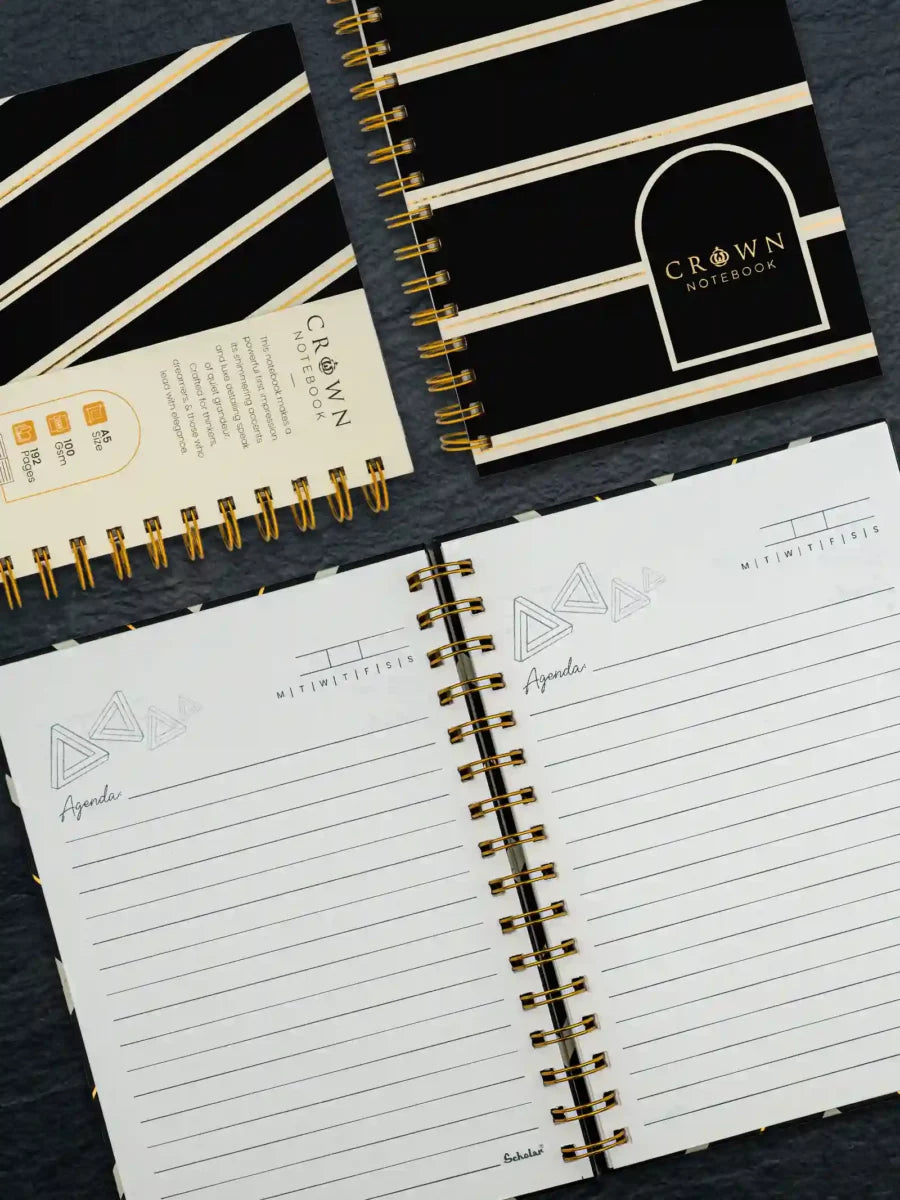 Scholar 192 Pages Ruled Notebook – Crown (CRW) - Design C