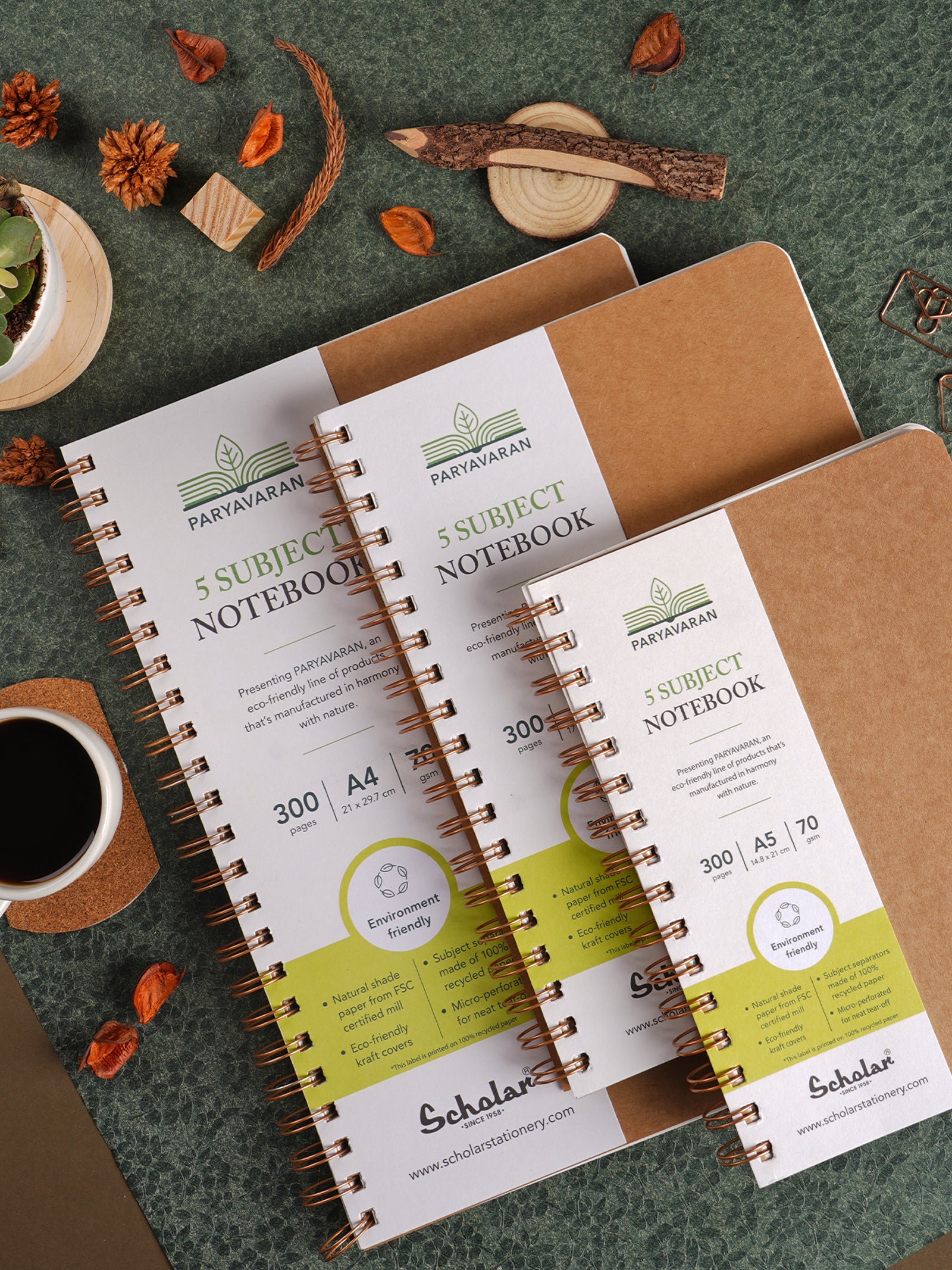 Scholar Paryavaran Five Subject Notebook (PSN)