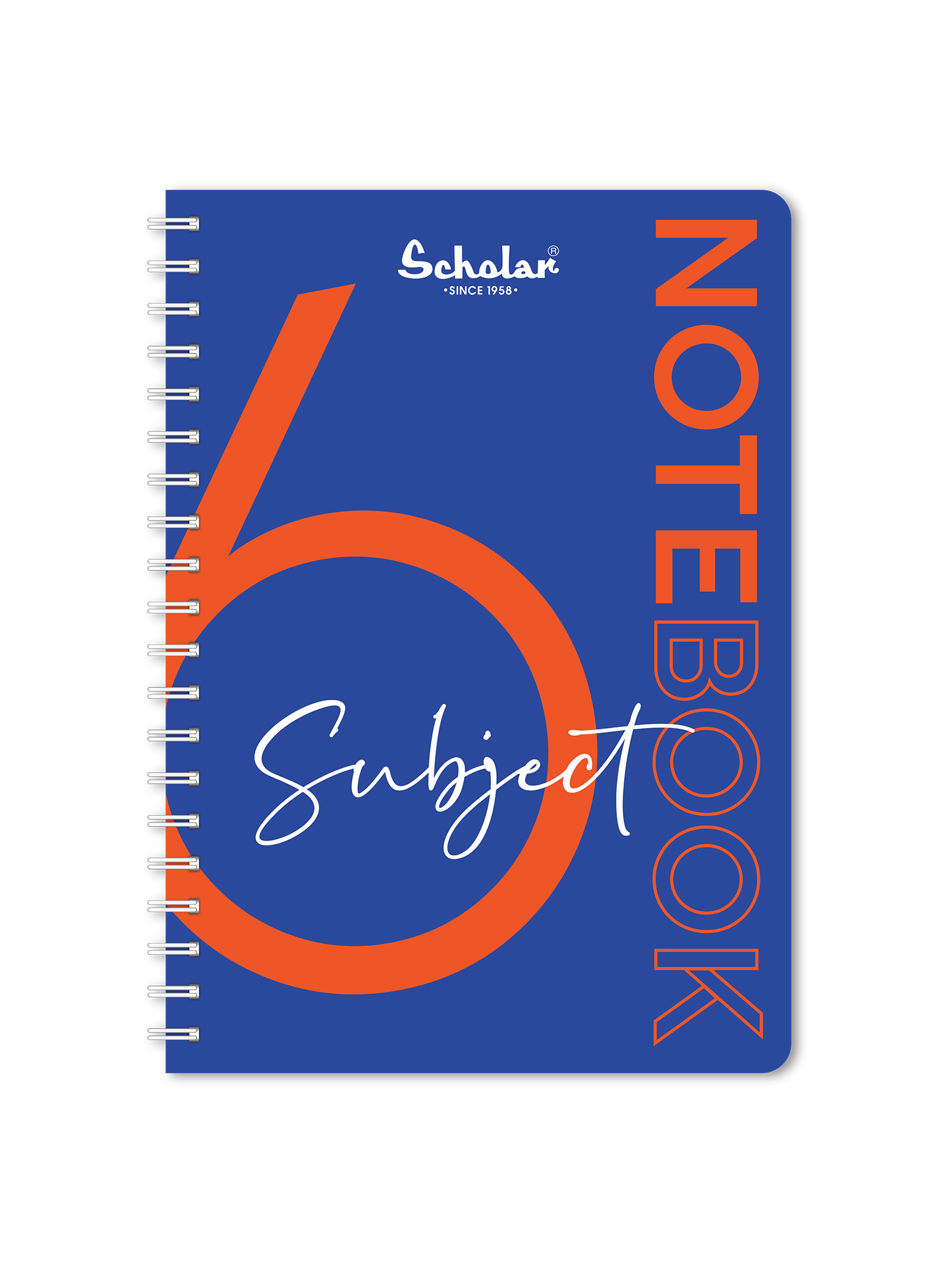 Scholar Six Subject Premium Notebook (6S) - Indigo