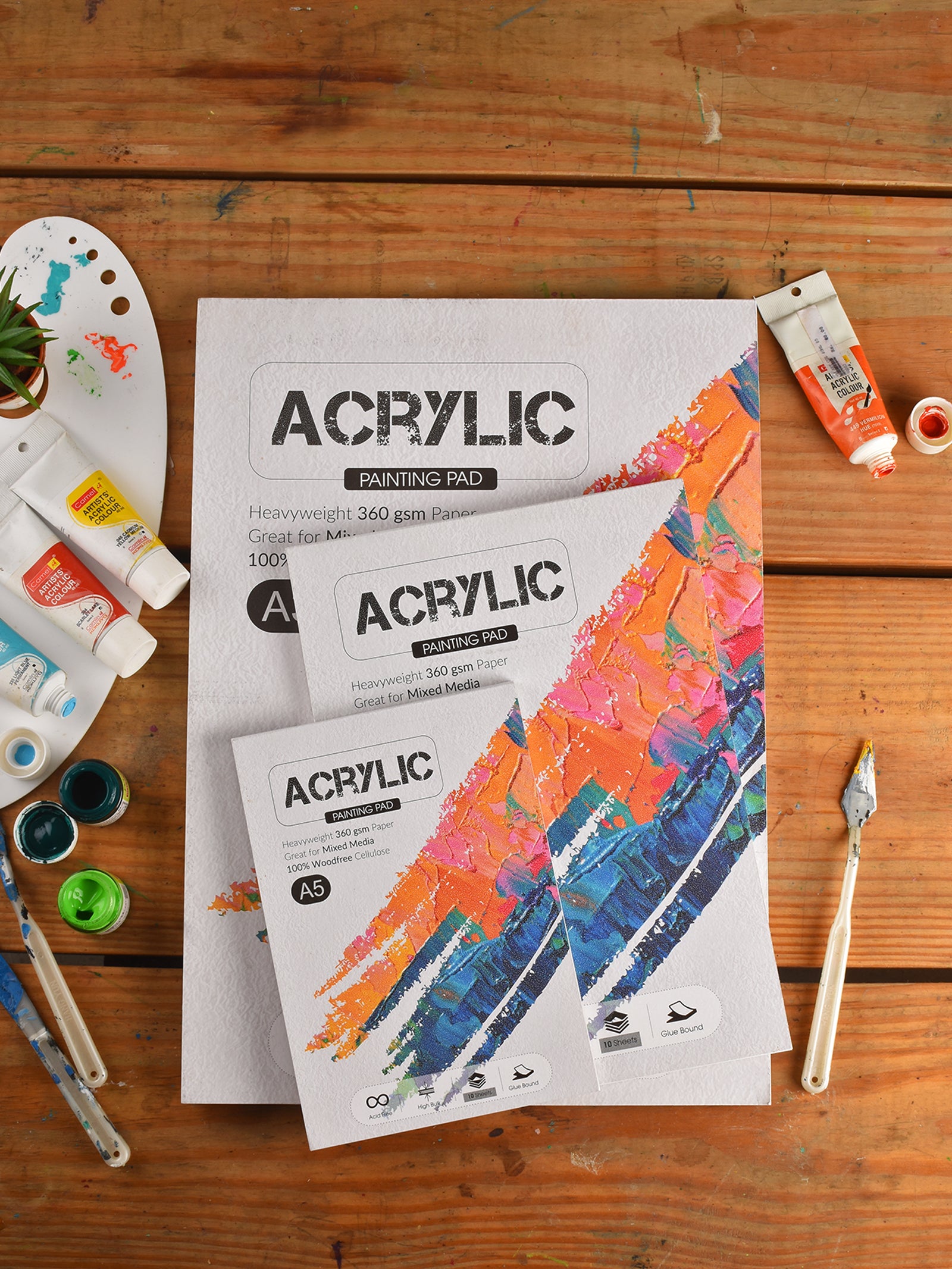 360 Gsm Acrylic Paper Sketch Pad (10 Sheets) (ACR)