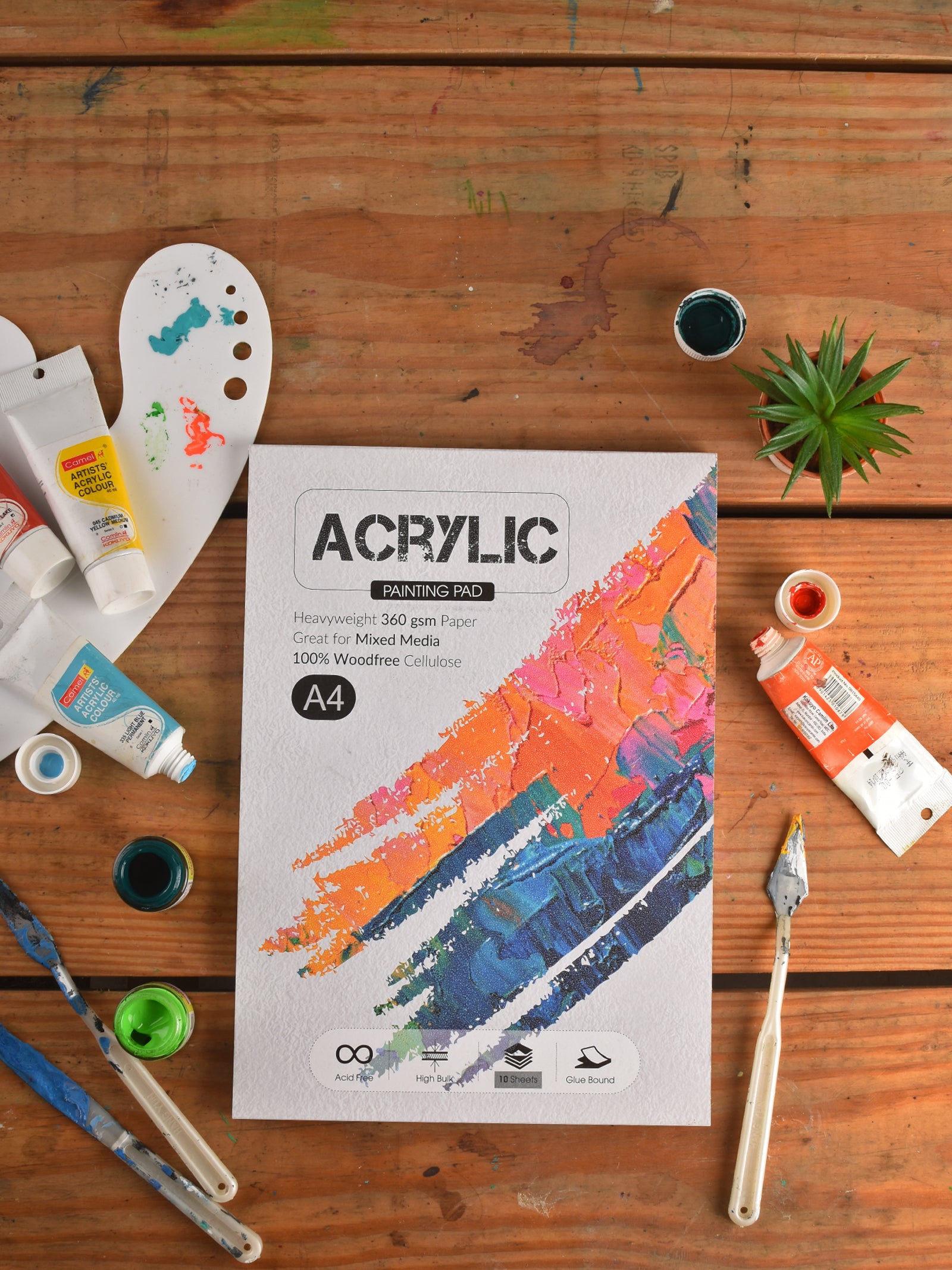 360 Gsm Acrylic Paper Sketch Pad (10 Sheets) (ACR)