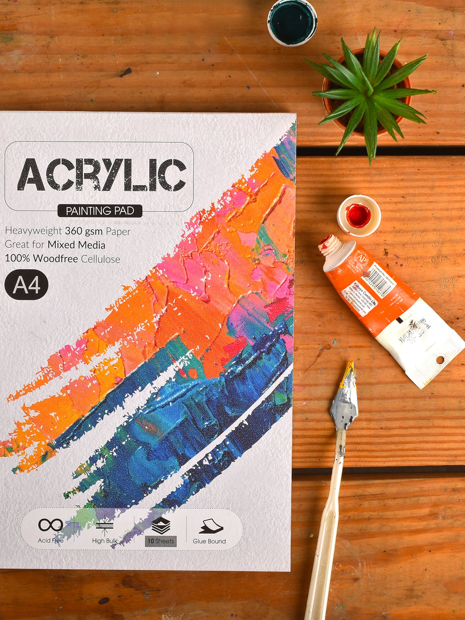 360 Gsm Acrylic Paper Sketch Pad (10 Sheets) (ACR)