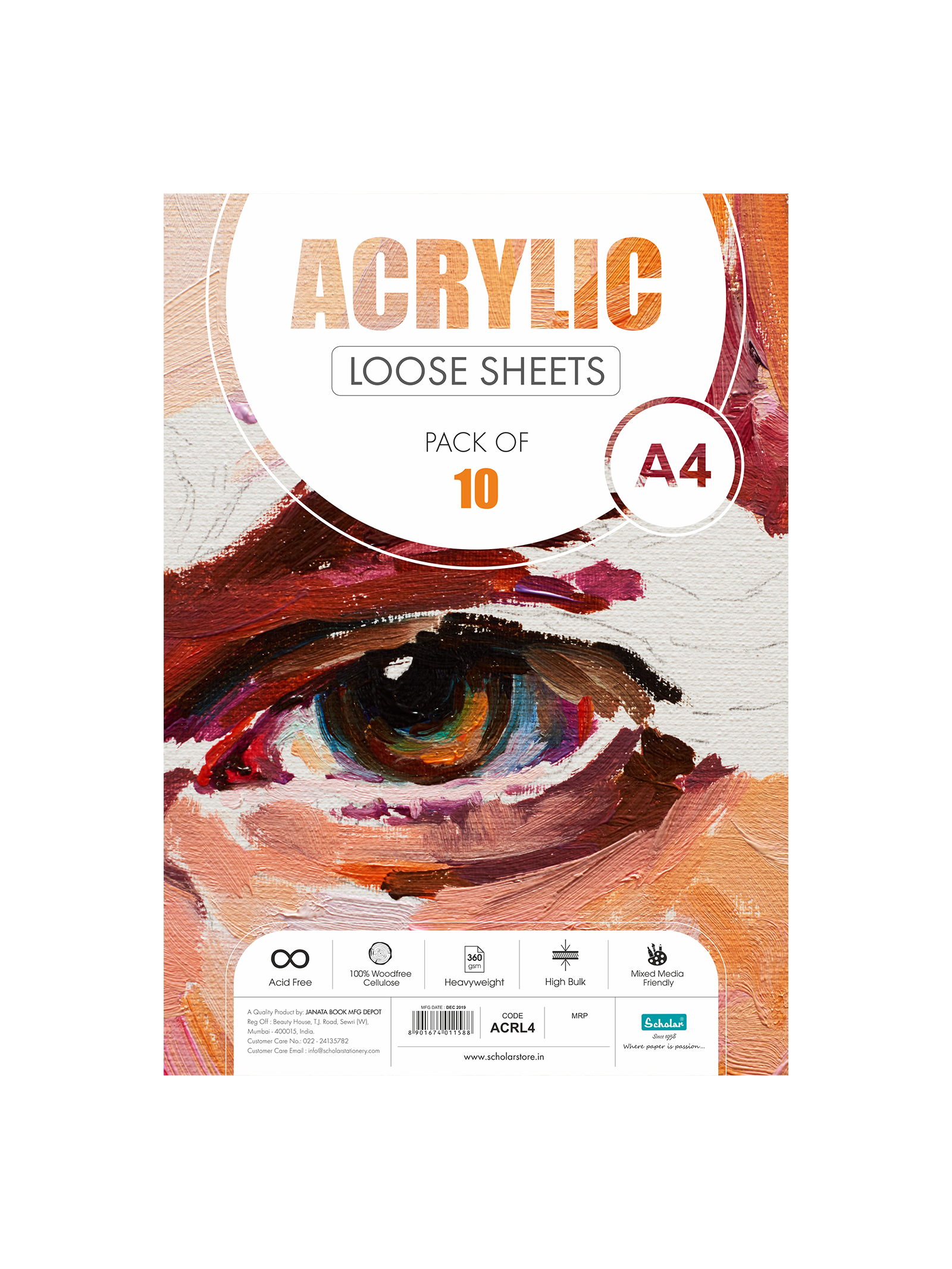 360 Gsm Acrylic Paper - Loose Sheets (ACRL)