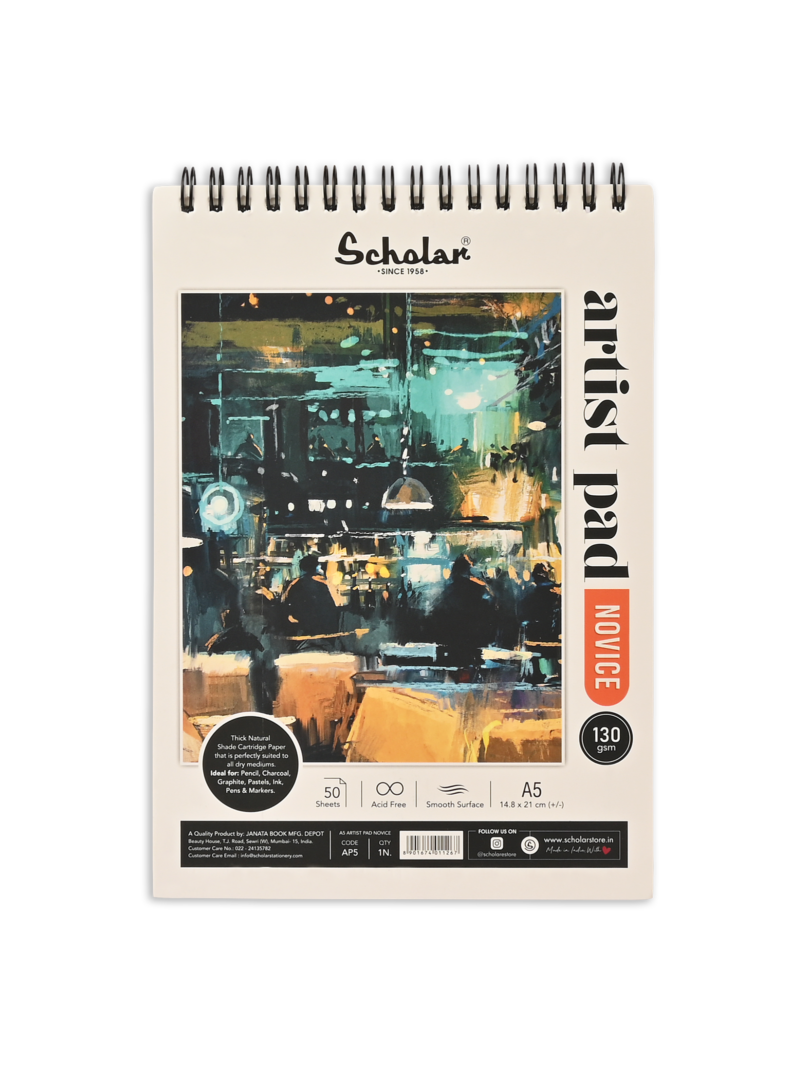 130 Gsm Artist Pad - Novice (25 & 50 Sheets) (AP)