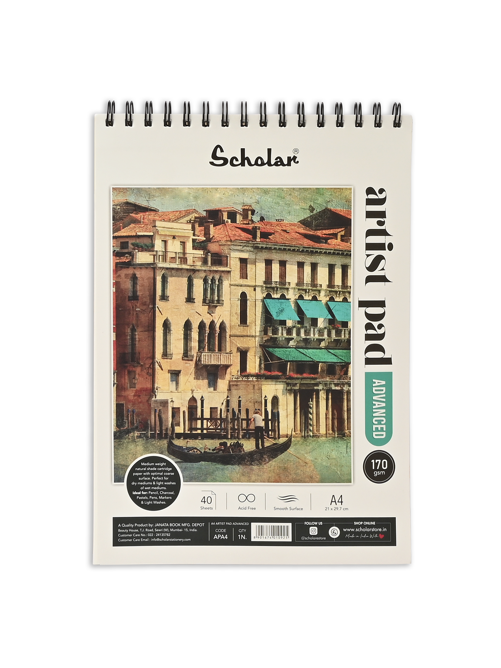 170 Gsm Artist Pad - Advanced (40 Sheets) (APA)