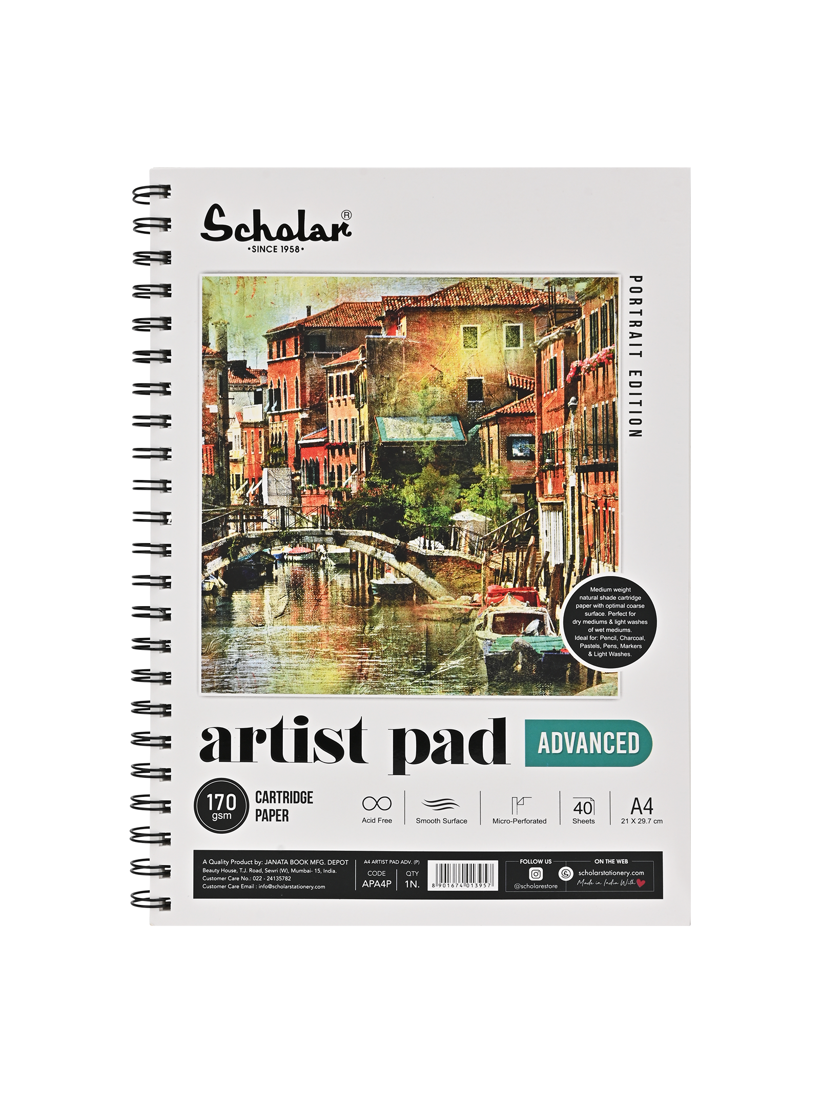 170 Gsm Artist Pad - Advanced (40 Sheets) (APA)