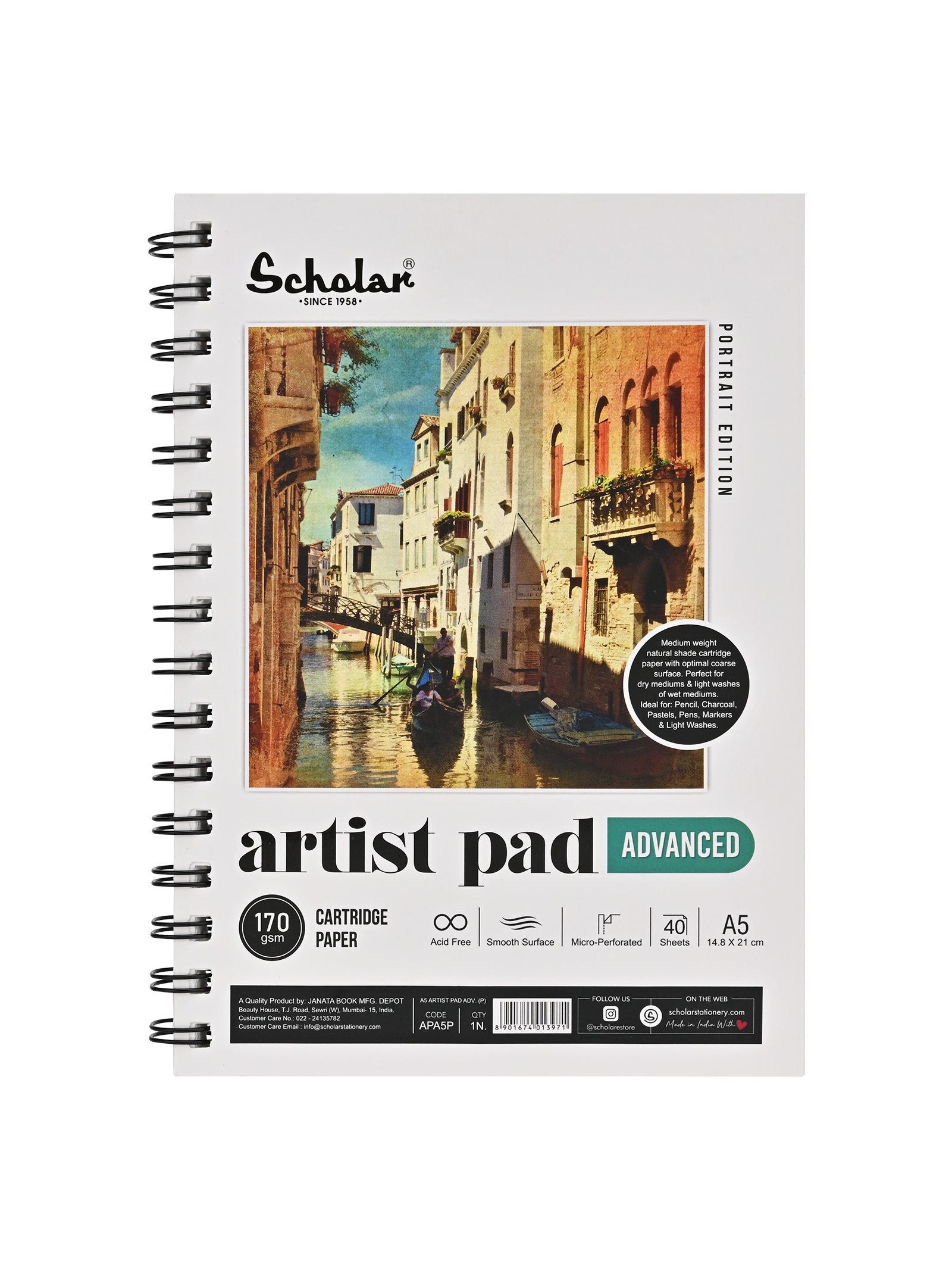 170 Gsm Artist Pad - Advanced (40 Sheets) (APA)