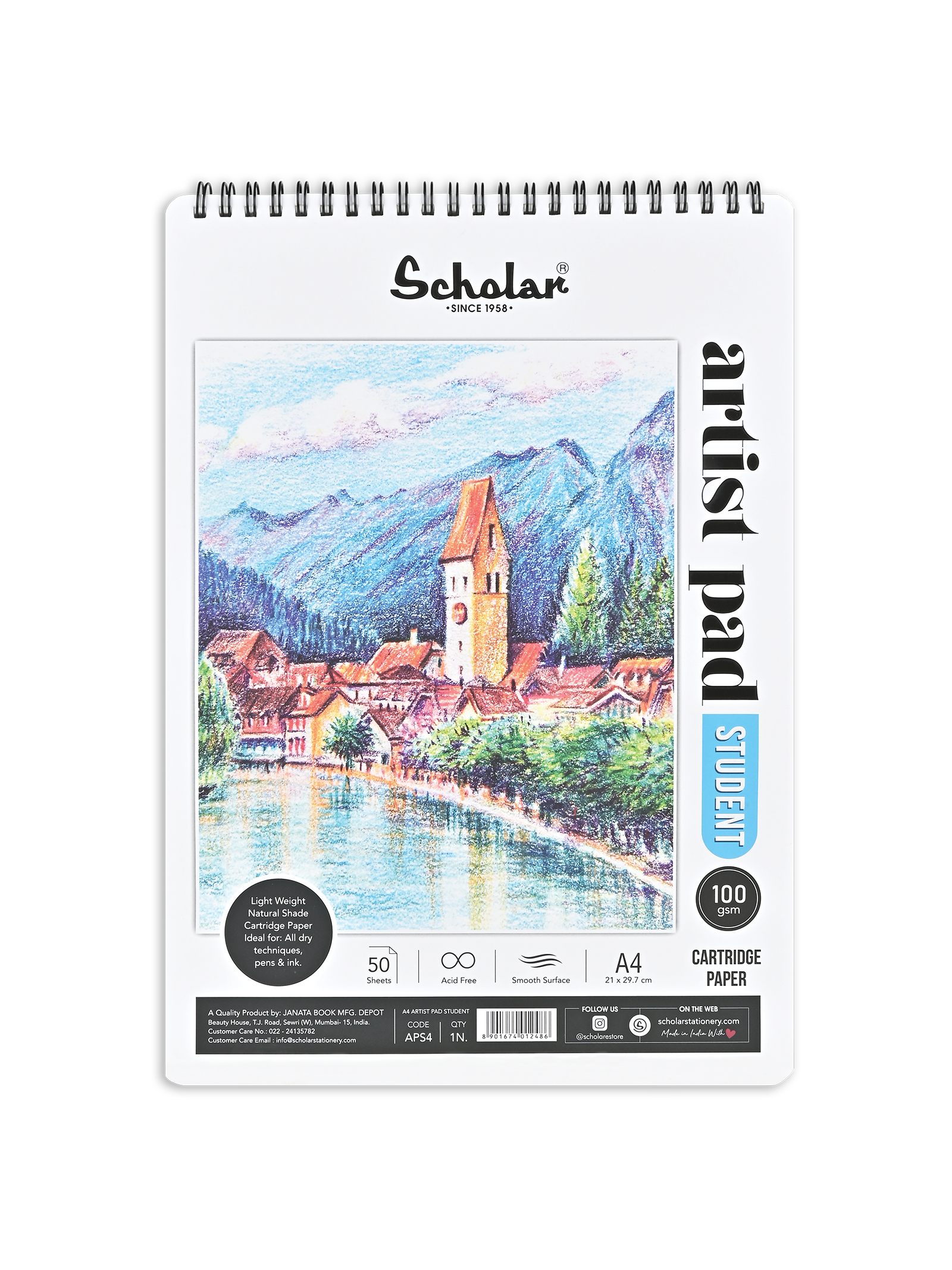 100 Gsm Artist Pad - Student (50 Sheets) (APS)