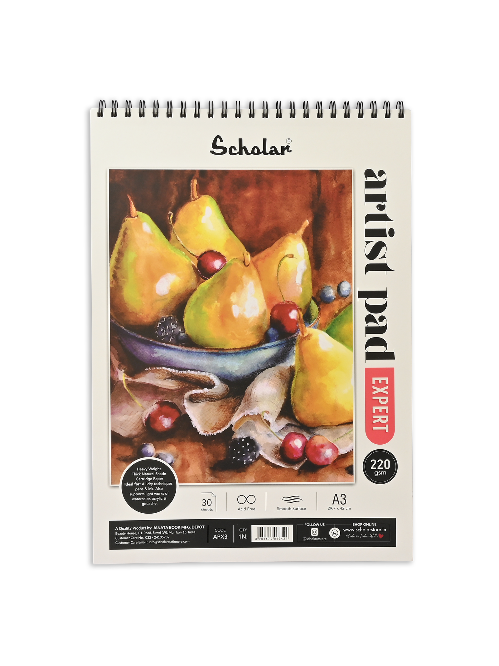 220 Gsm Artist Pad - Expert (30 Sheets) (APX)