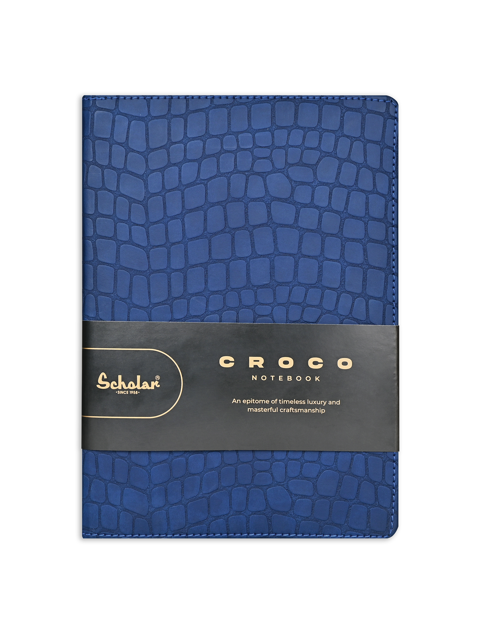 Scholar Notebook - Croco (192 Pages) (CRC2) - Blue