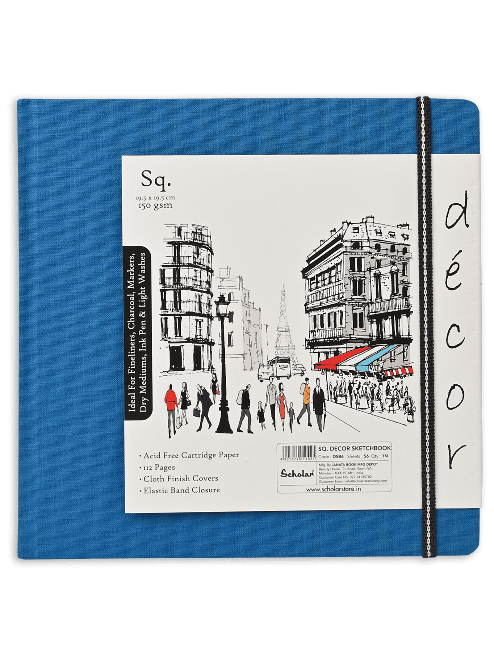 150 Gsm Decor Sketch Book (56 Sheets) (DSB) - Blue