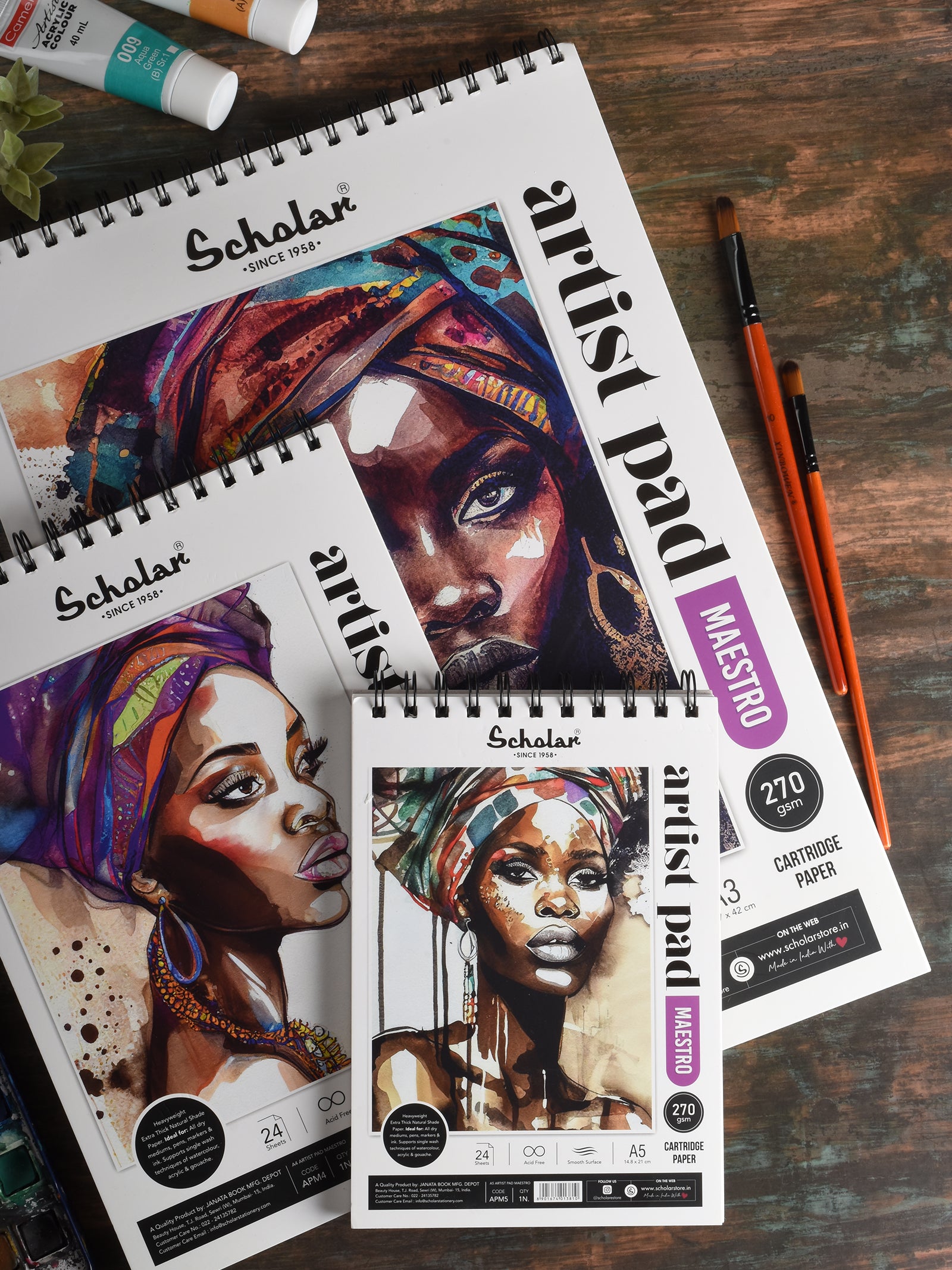 270 Gsm Artist Pad - Maestro (24 Sheets) (APM)