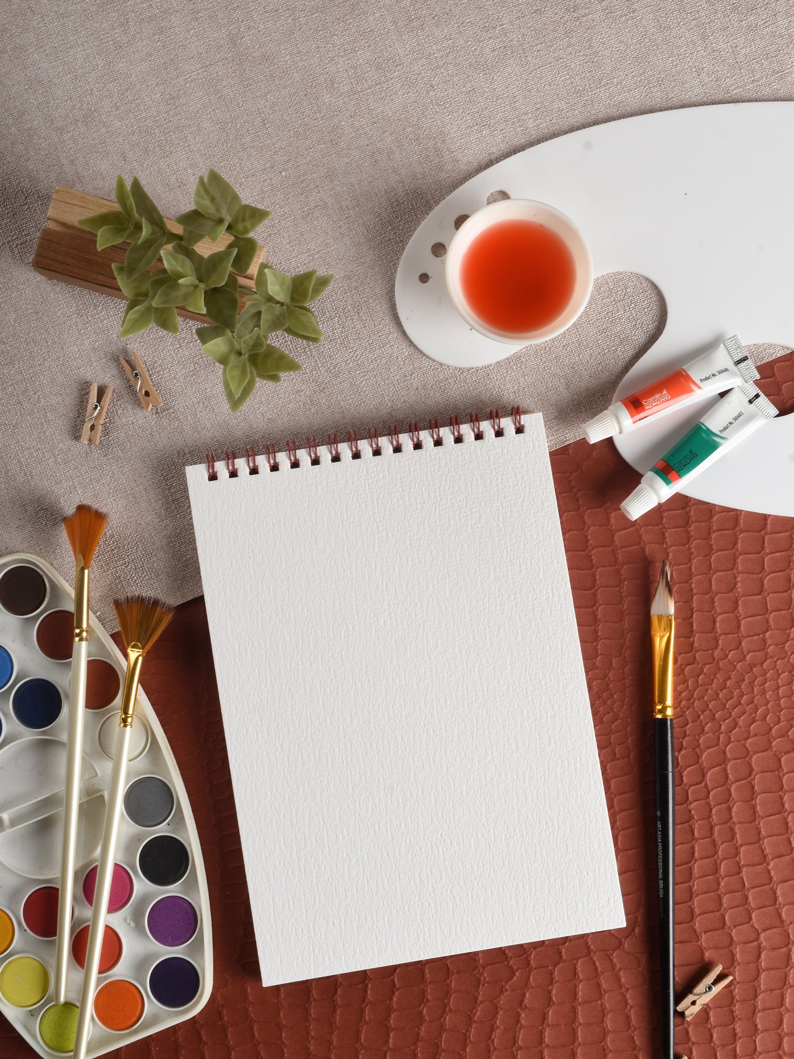 300 Gsm Watercolour Cold Pressed Paper Pads - Wire Bound (Heavy Texture) (12 Sheets) (WCW)