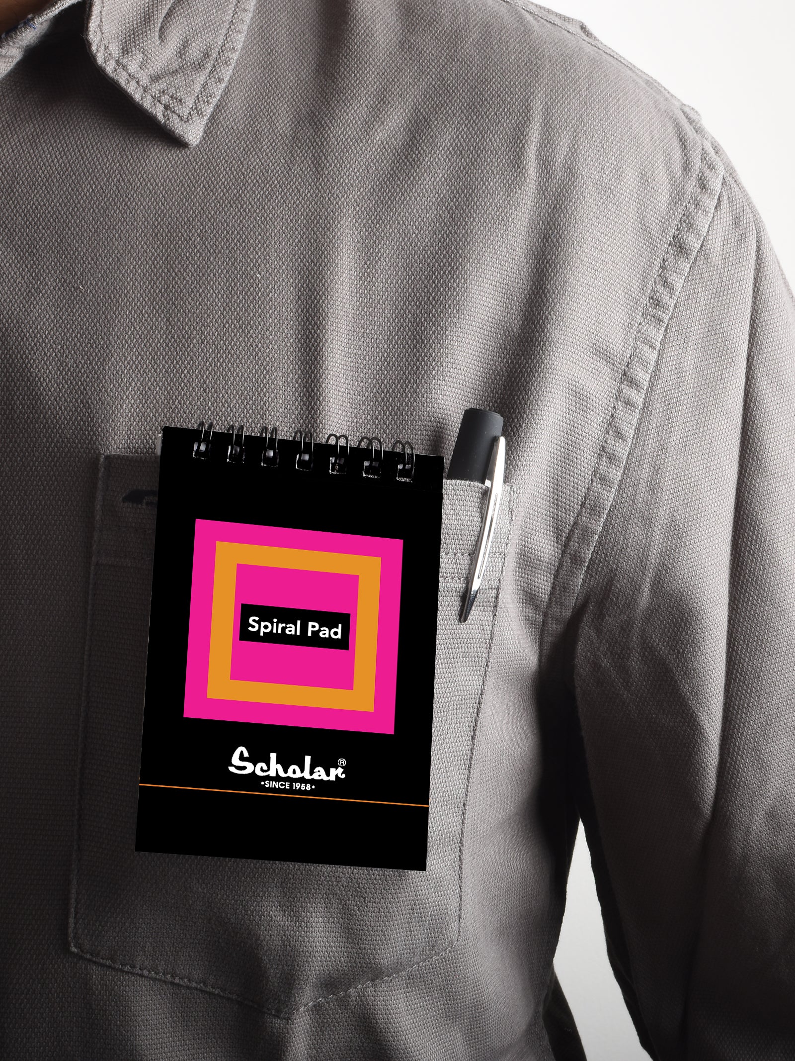 No.3 Black Spiral Notepad (Pack of 10) (SP3B)