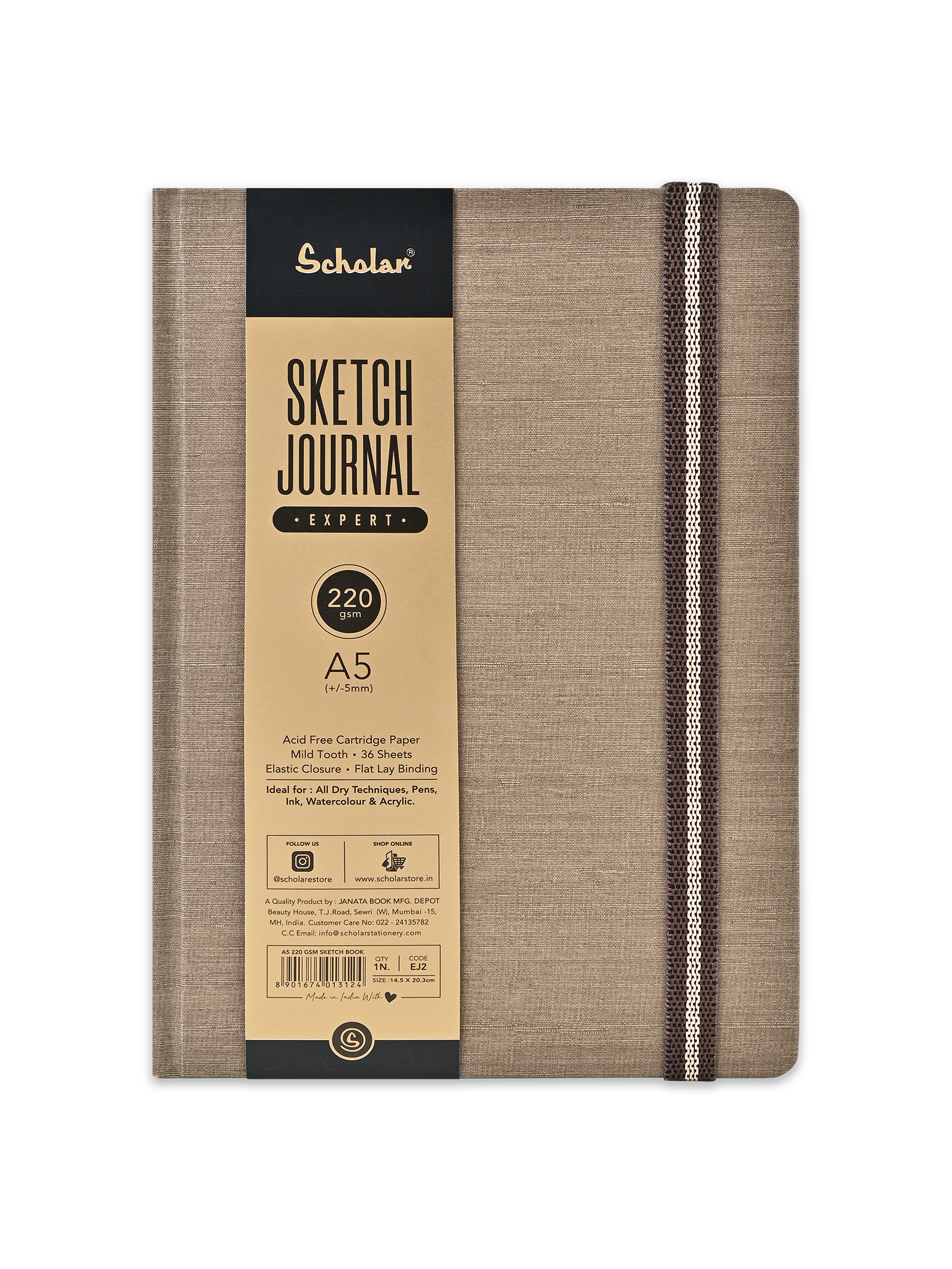 220 Gsm Sketch Journal - Expert (36 Sheets) (EJ)