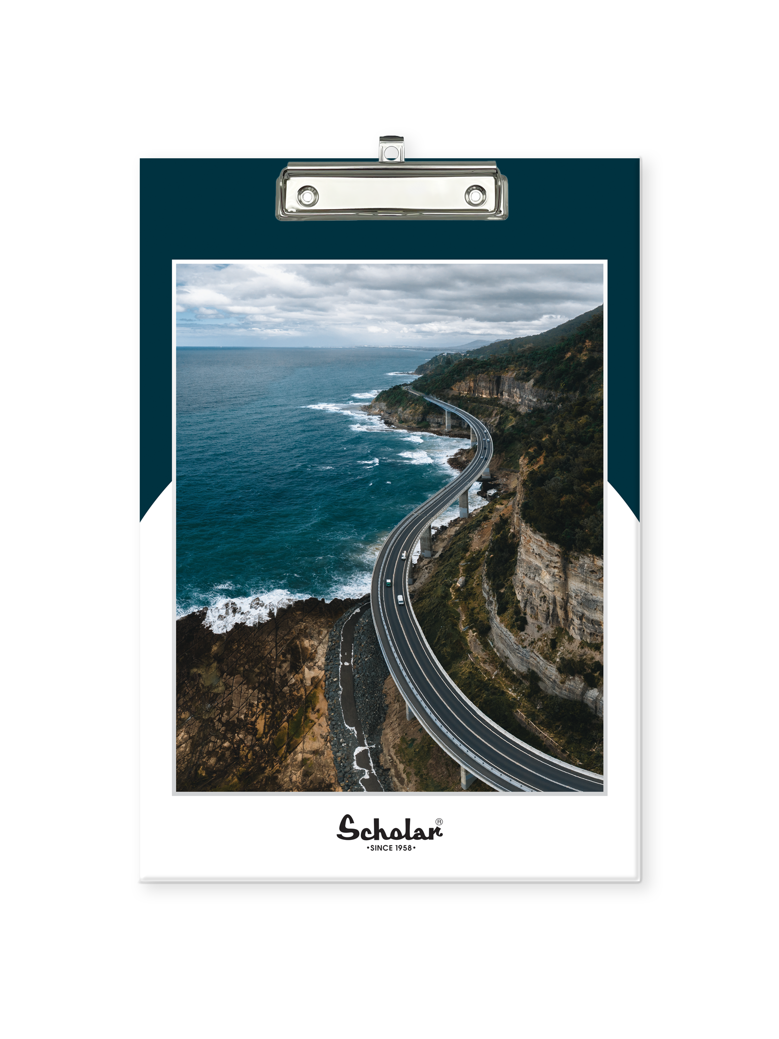 Scholar Regular Exam Board for Students | Clip Board | Foolscape Size - 24 cm x 34.5 cm | Pack of 2