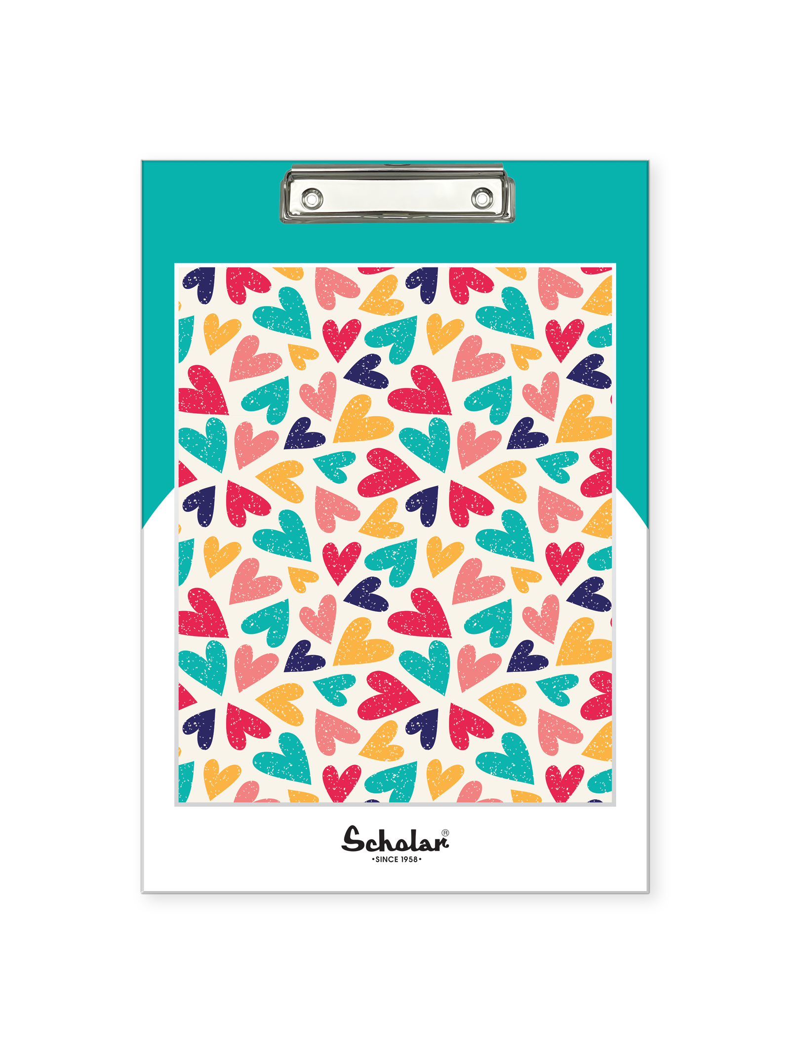 Scholar Regular Exam Board for Students | Clip Board | Foolscape Size - 24 cm x 34.5 cm | Pack of 2