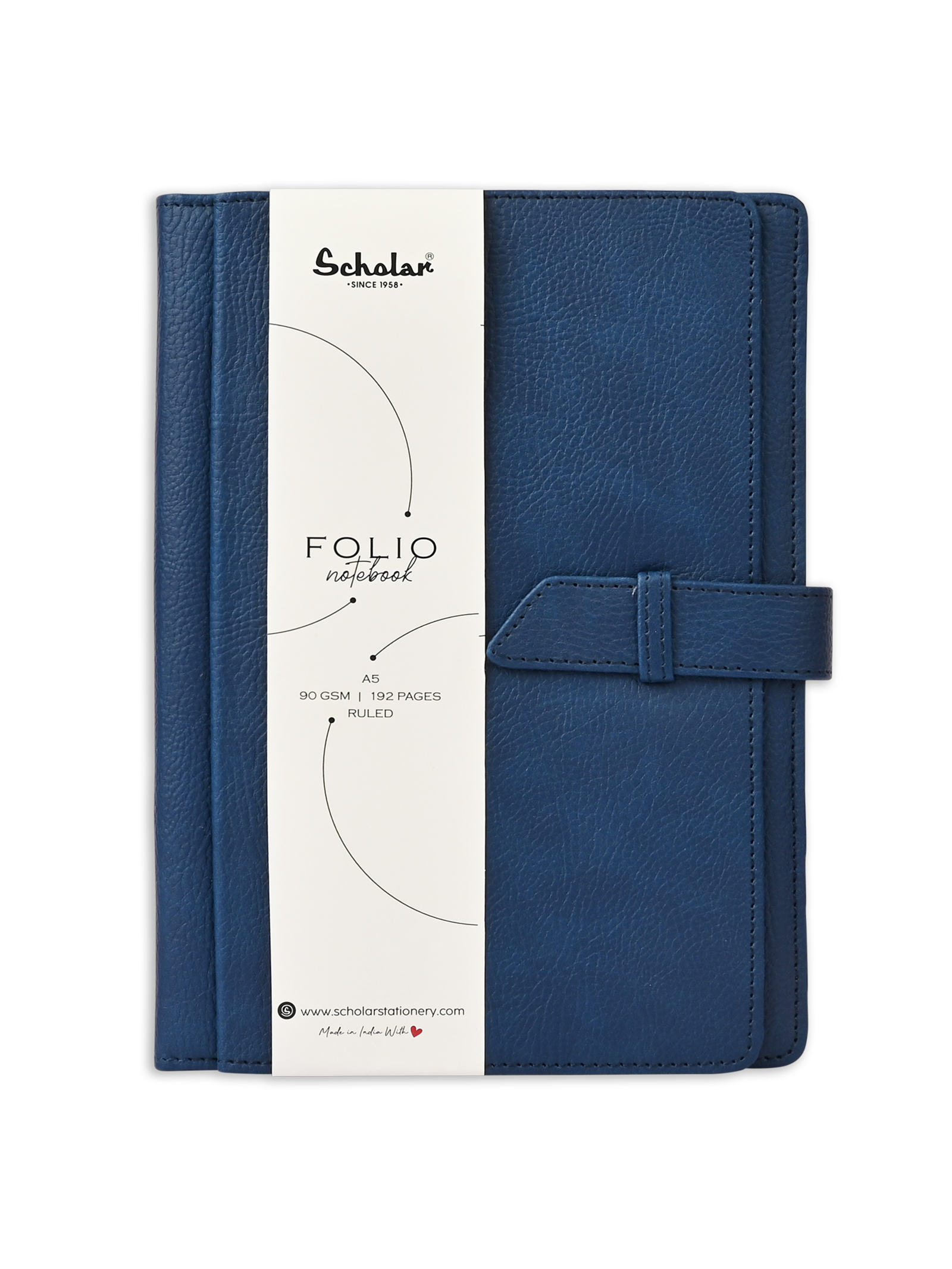 Scholar Notebook - Folio (192 Pages) (FLO) - Blue