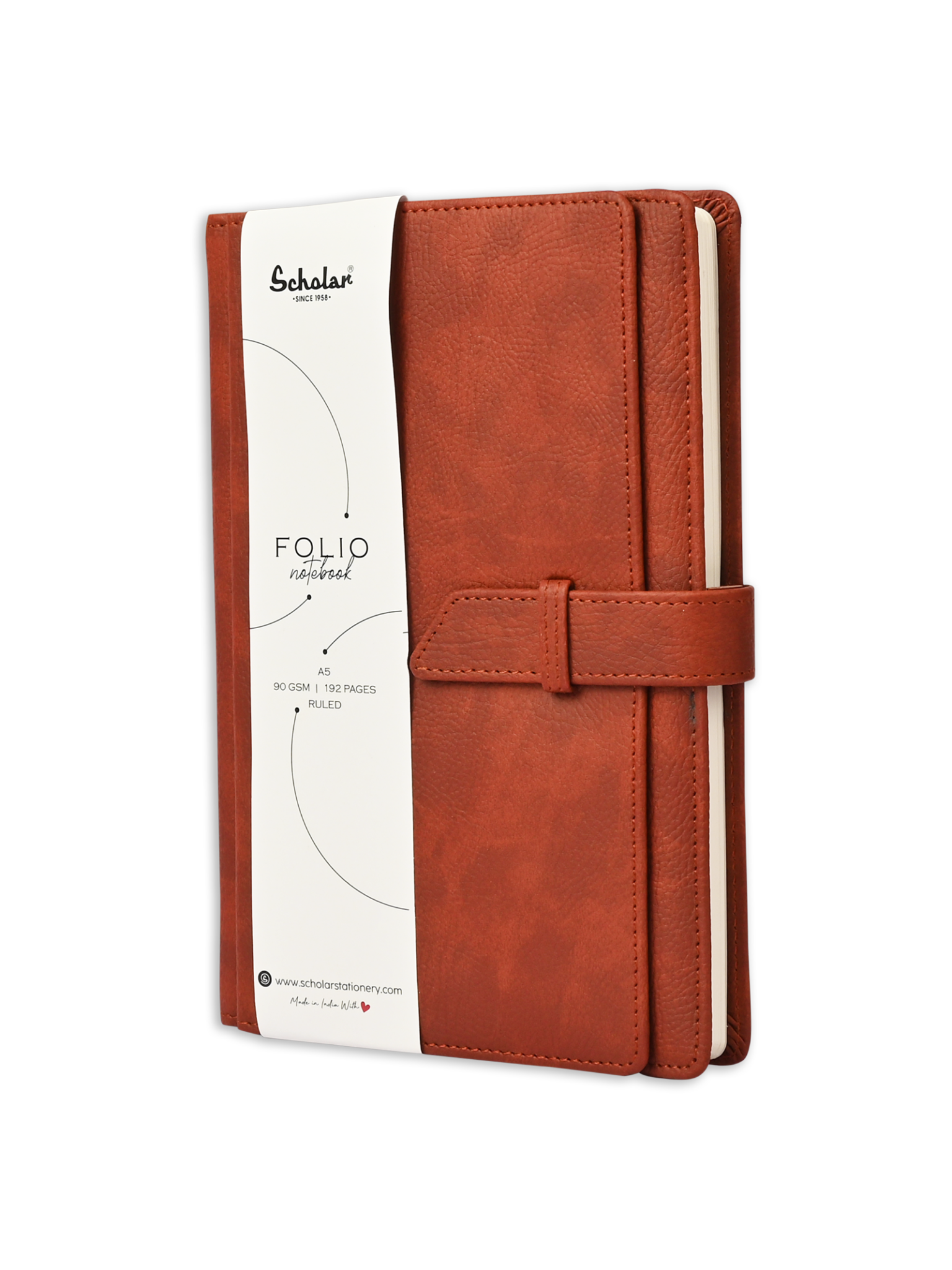 Scholar Notebook - Folio (192 Pages) (FLO) - Maroon
