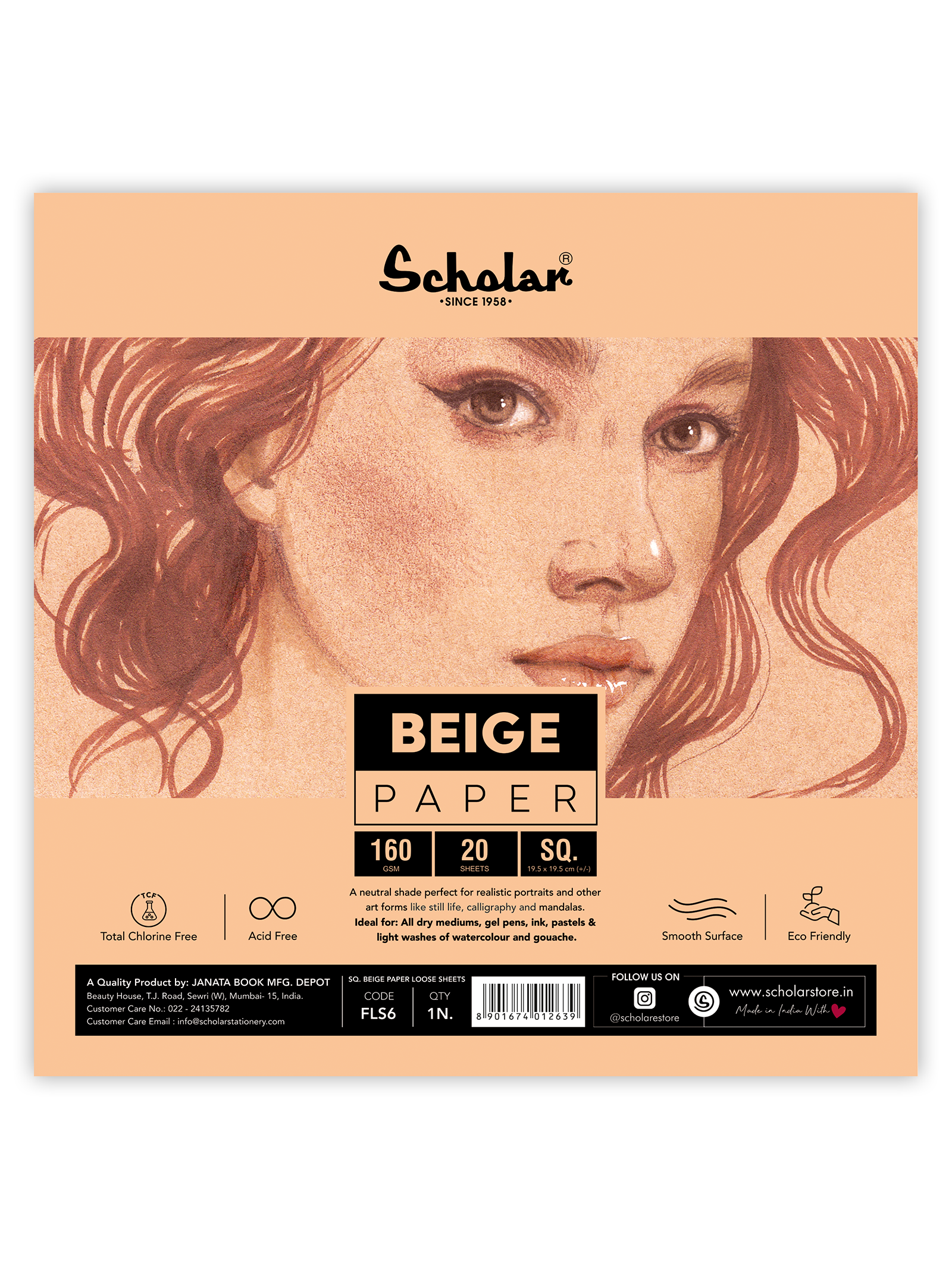 Flesh Toned Paper - Loose Sheets (FLS)