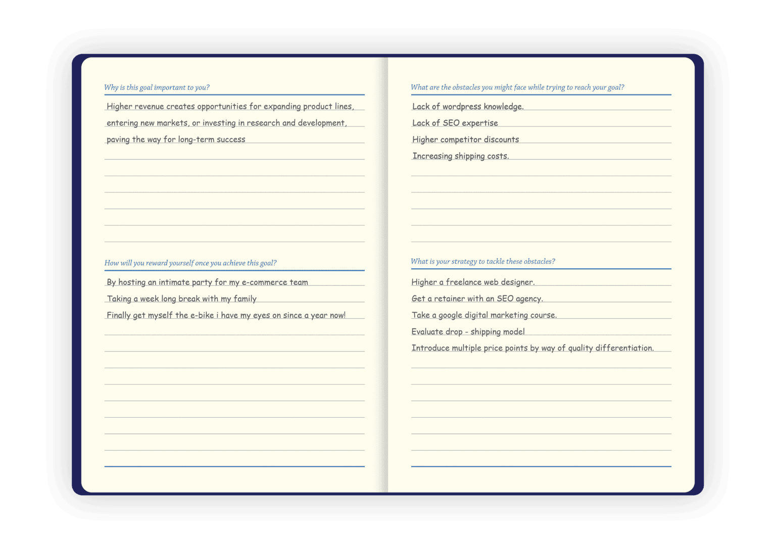 Scholar Premium Goals Journal - Gift Set Edition (JGL2)