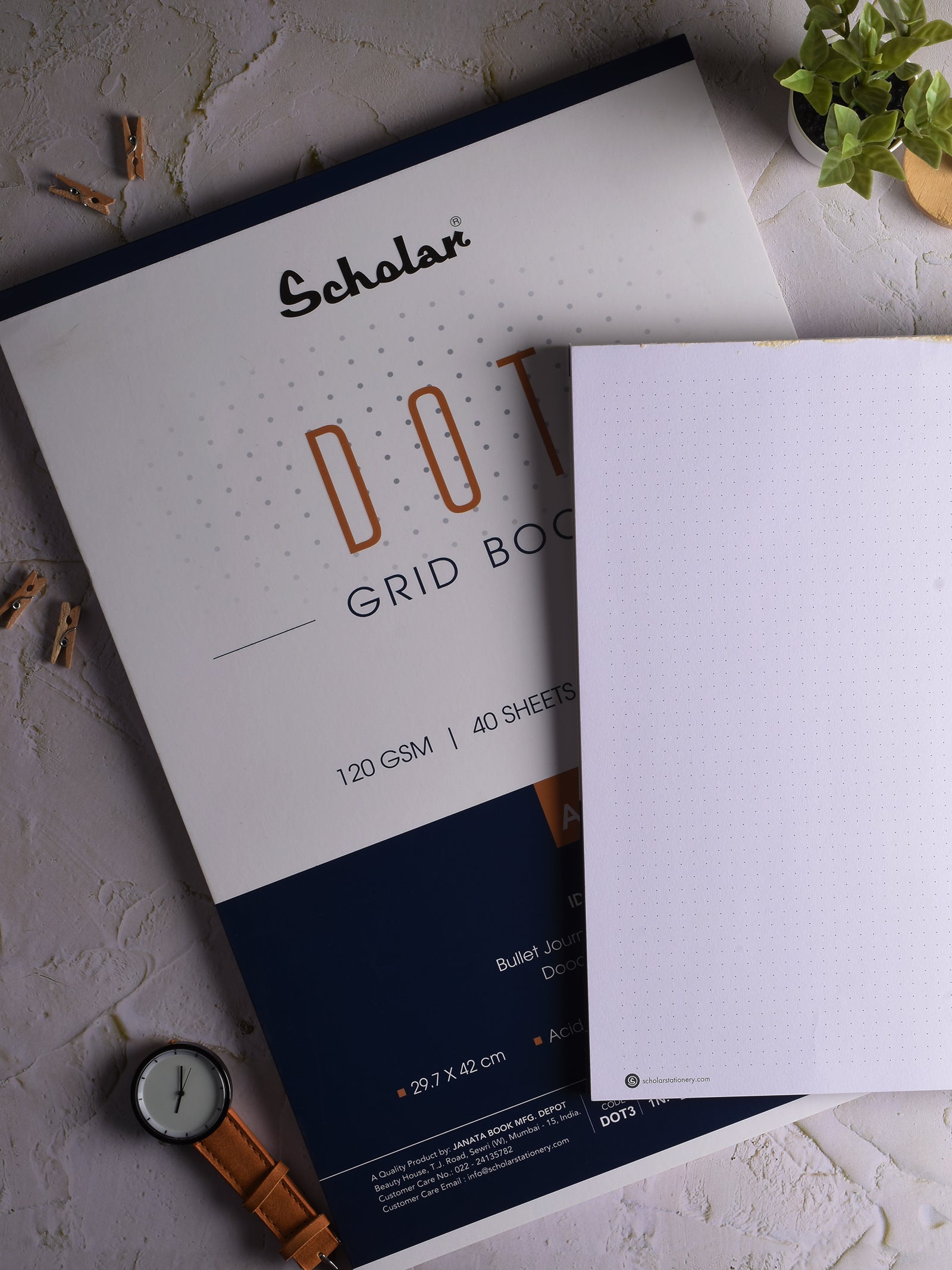 120 Gsm Premium Dot - Grid Book (40 Sheets) (DOT)