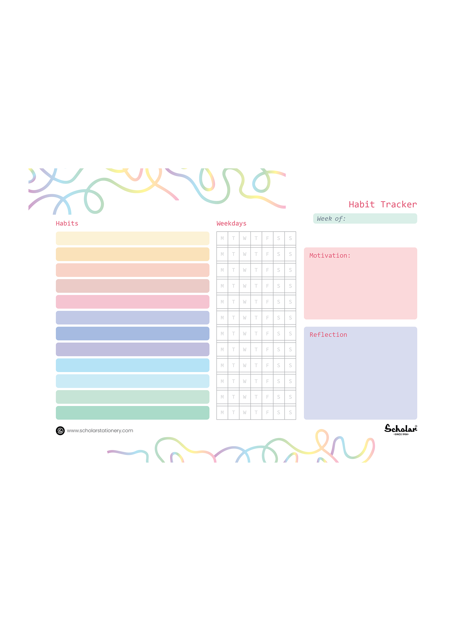 Habit Tracker - Weekly (HTW)