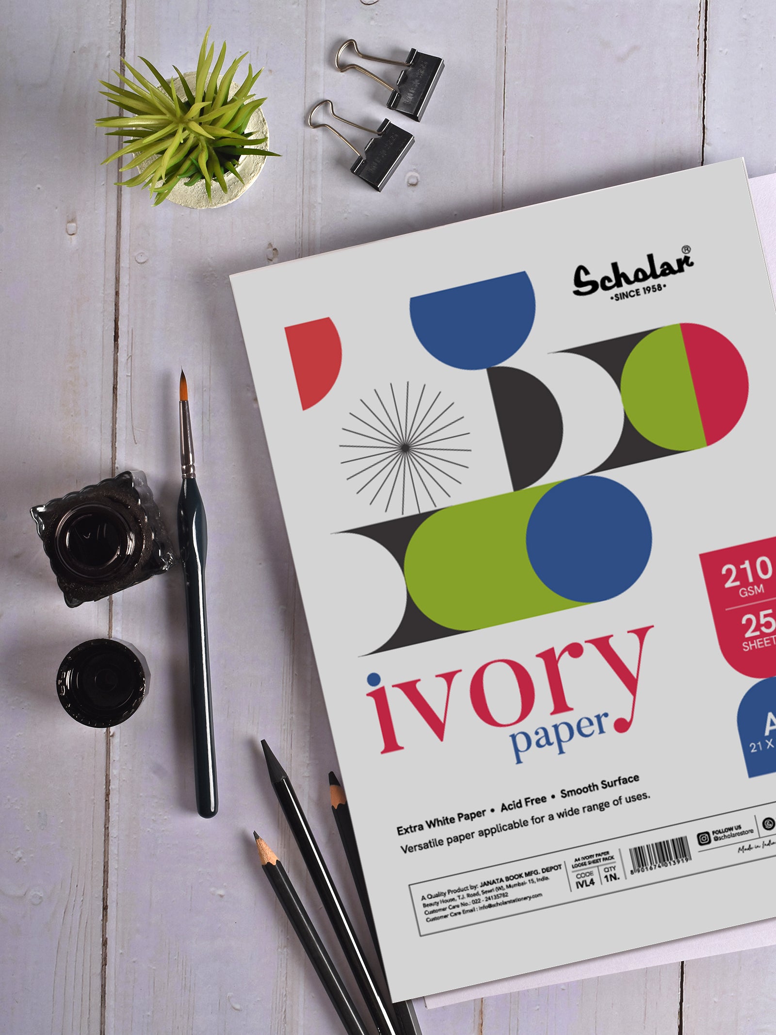 210 Gsm Ivory Paper - Loose Sheets (IVL)