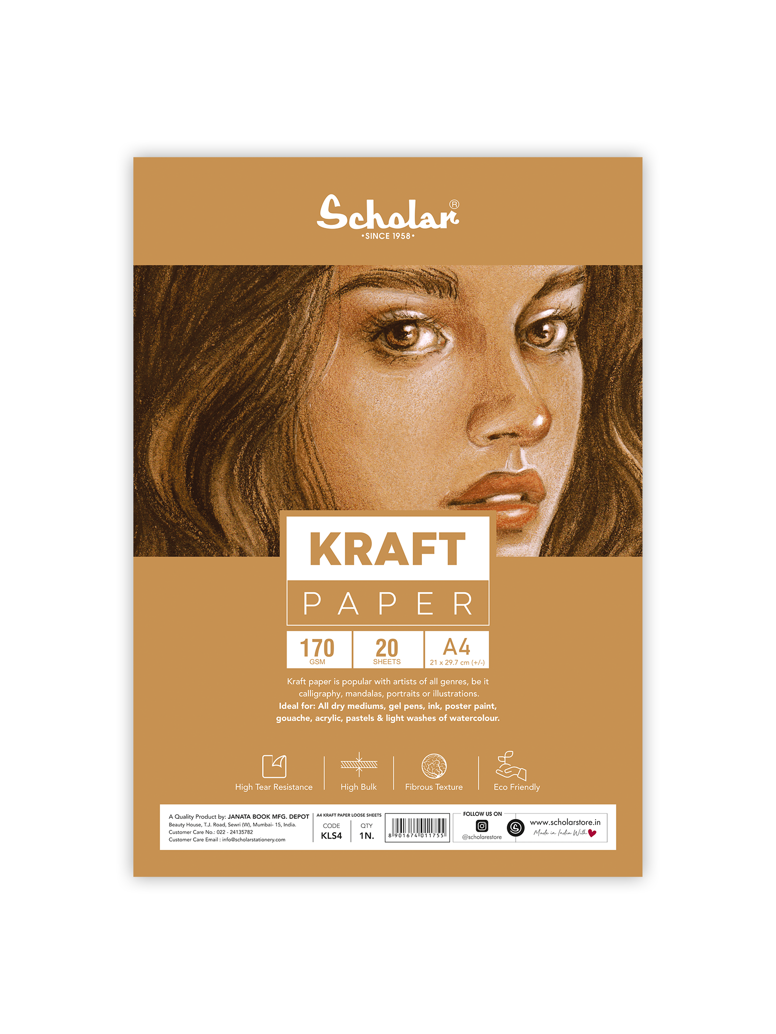 170 Gsm Kraft Paper - Loose Sheets (KLS)