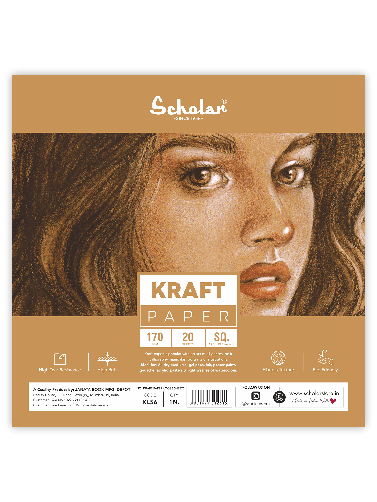 170 Gsm Kraft Paper - Loose Sheets (KLS)