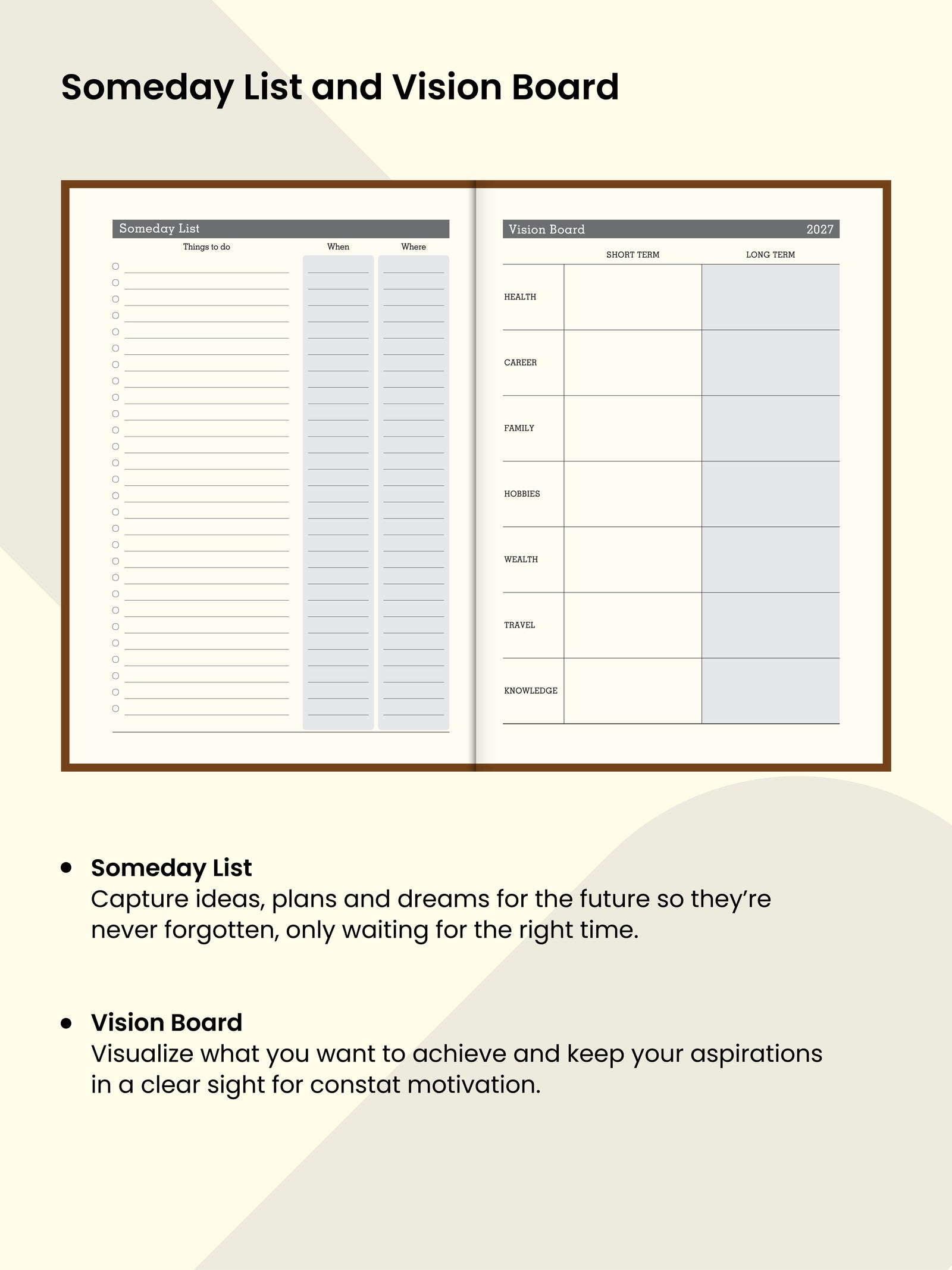 Scholar New Year Diary 2027 - Leatherite