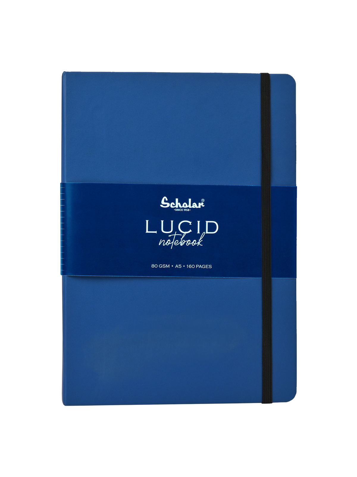 Scholar Ruled Notebook - Lucid (Elastic Closure, 160 Pages) (LUC2) - Pack of 2