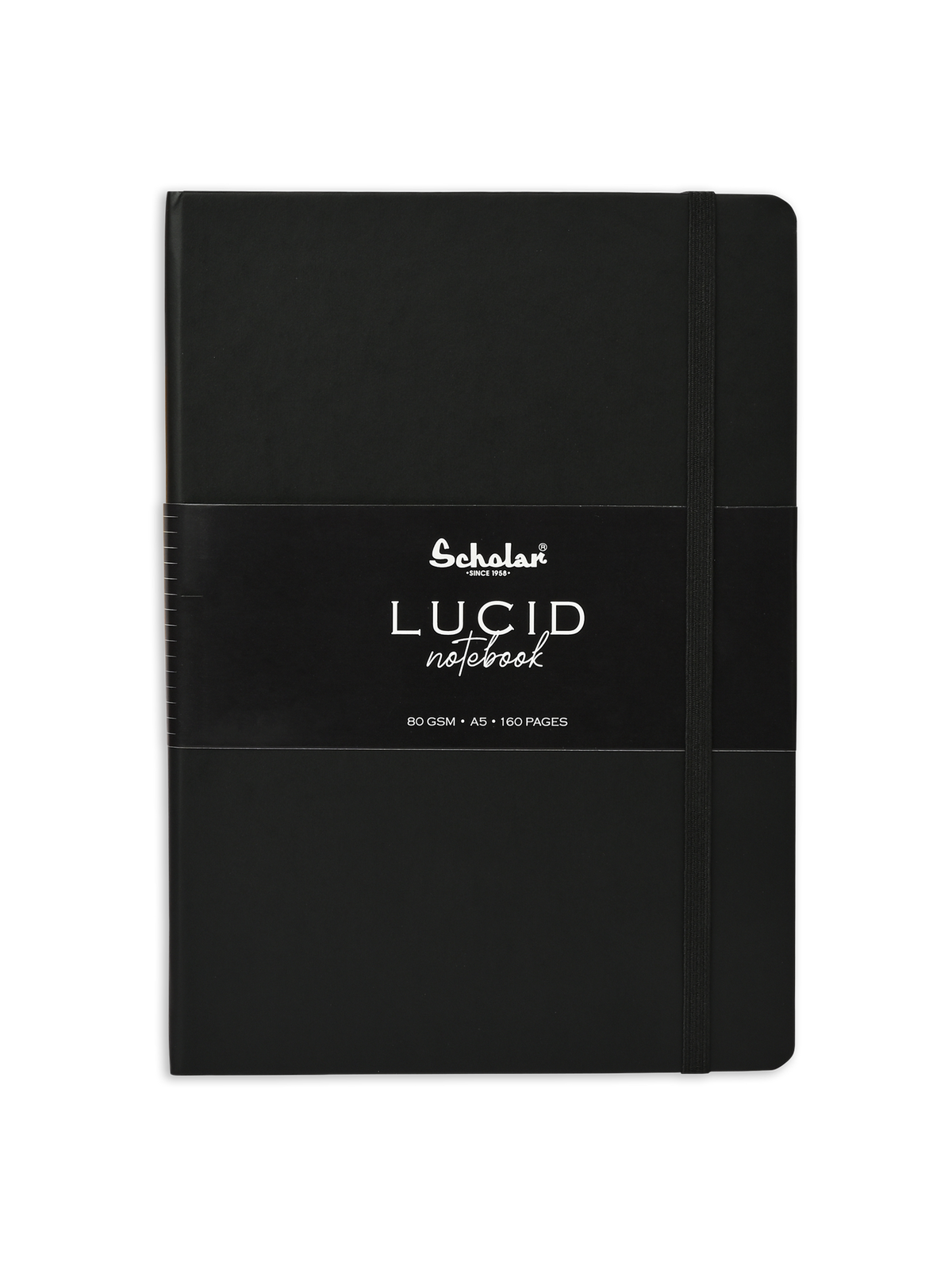 Scholar Ruled Notebook - Lucid (Elastic Closure, 160 Pages) (LUC2) - Pack of 2