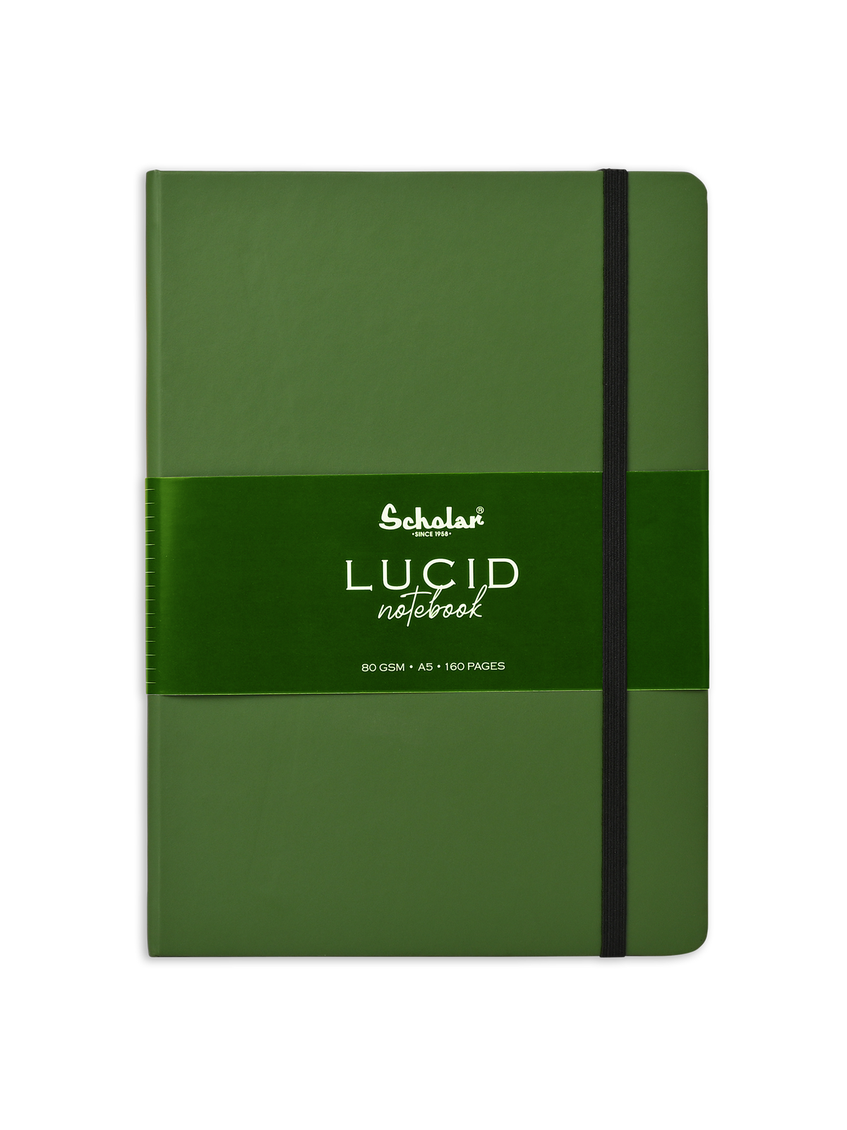 Scholar Ruled Notebook - Lucid (Elastic Closure, 160 Pages) (LUC2) - Pack of 2