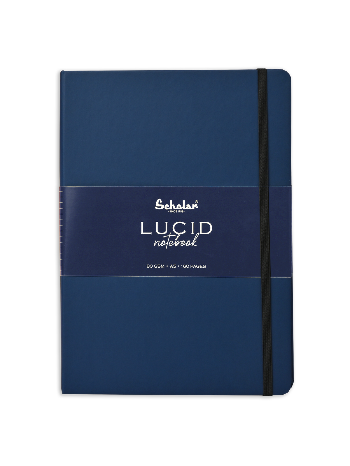 Scholar Ruled Notebook - Lucid (Elastic Closure, 160 Pages) (LUC2) - Pack of 2