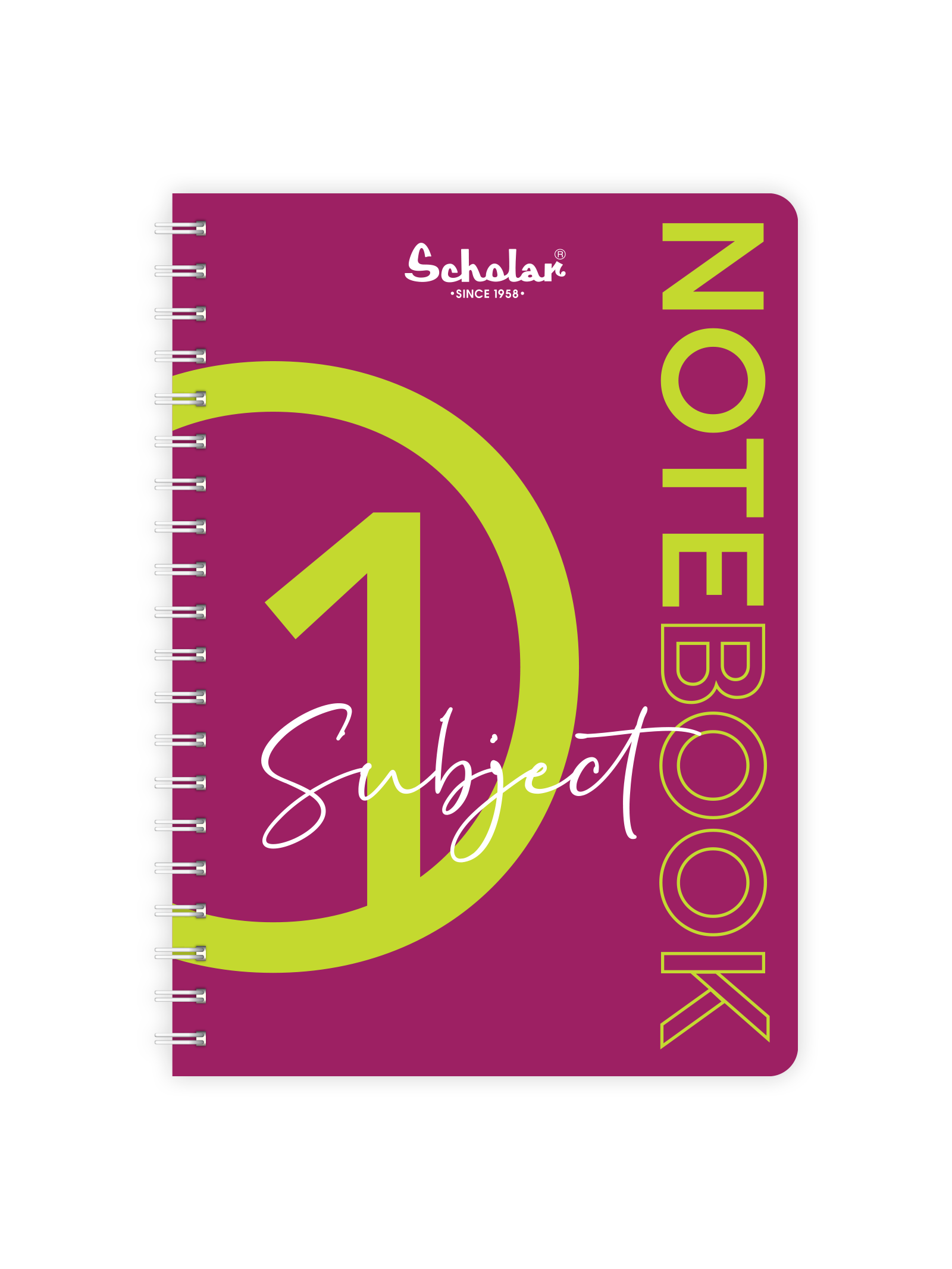 Scholar One Subject Premium Notebook (1S) - Violet