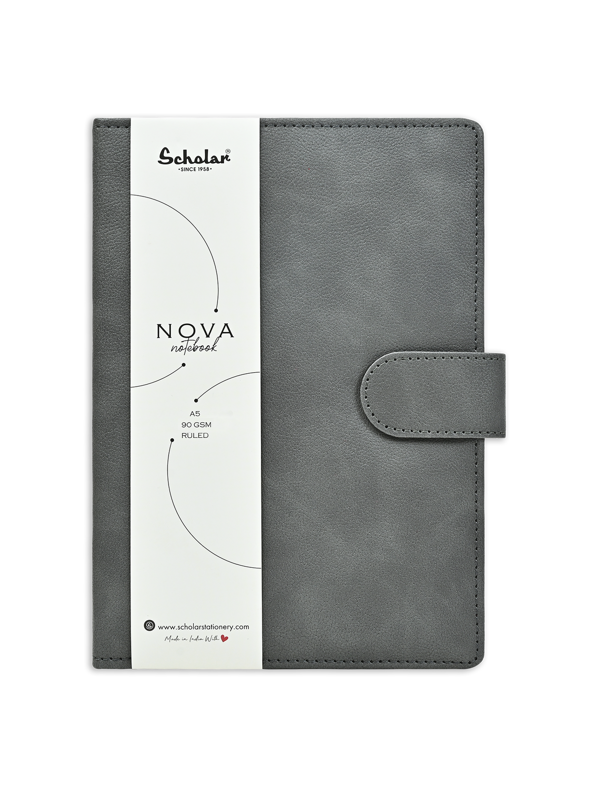 Scholar Notebook - Nova (160 Pages) (NVB2) - Grey
