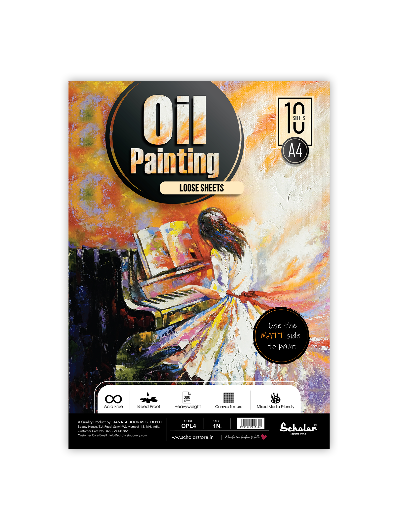 300 Gsm Oil Painting Paper - Loose Sheets (OPL)