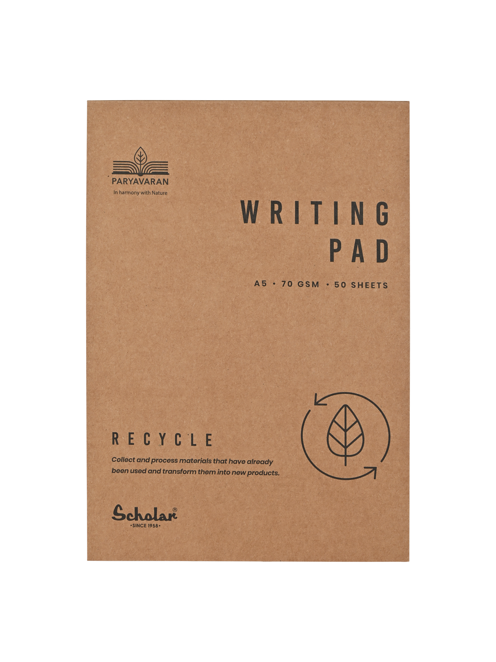 A5 Paryavaran Writing Pad (50 Sheets) (PRG) (Pack of 4)