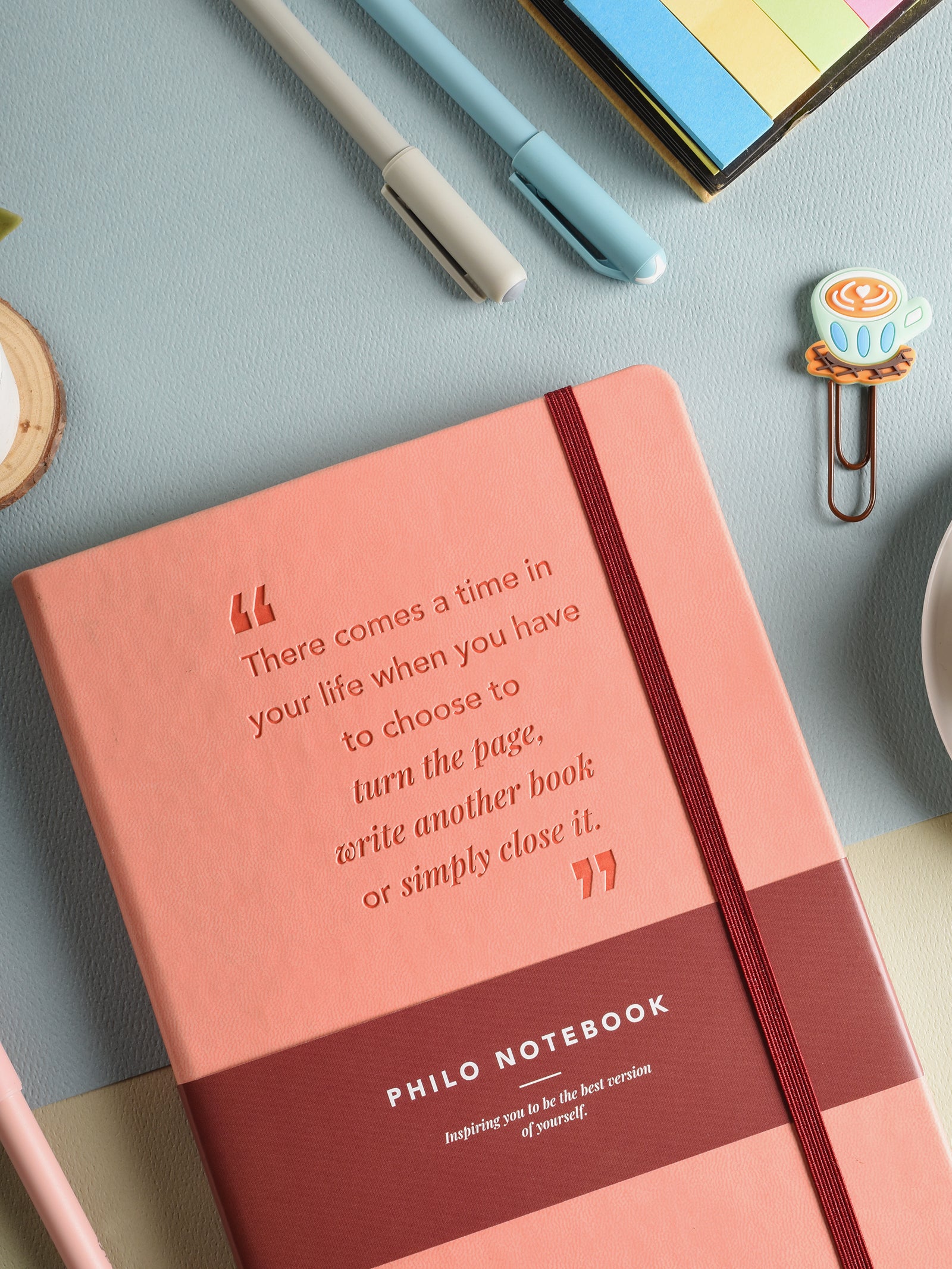 Scholar Notebook - Philo (192 Pages) (PHN2) - Salmon Pink