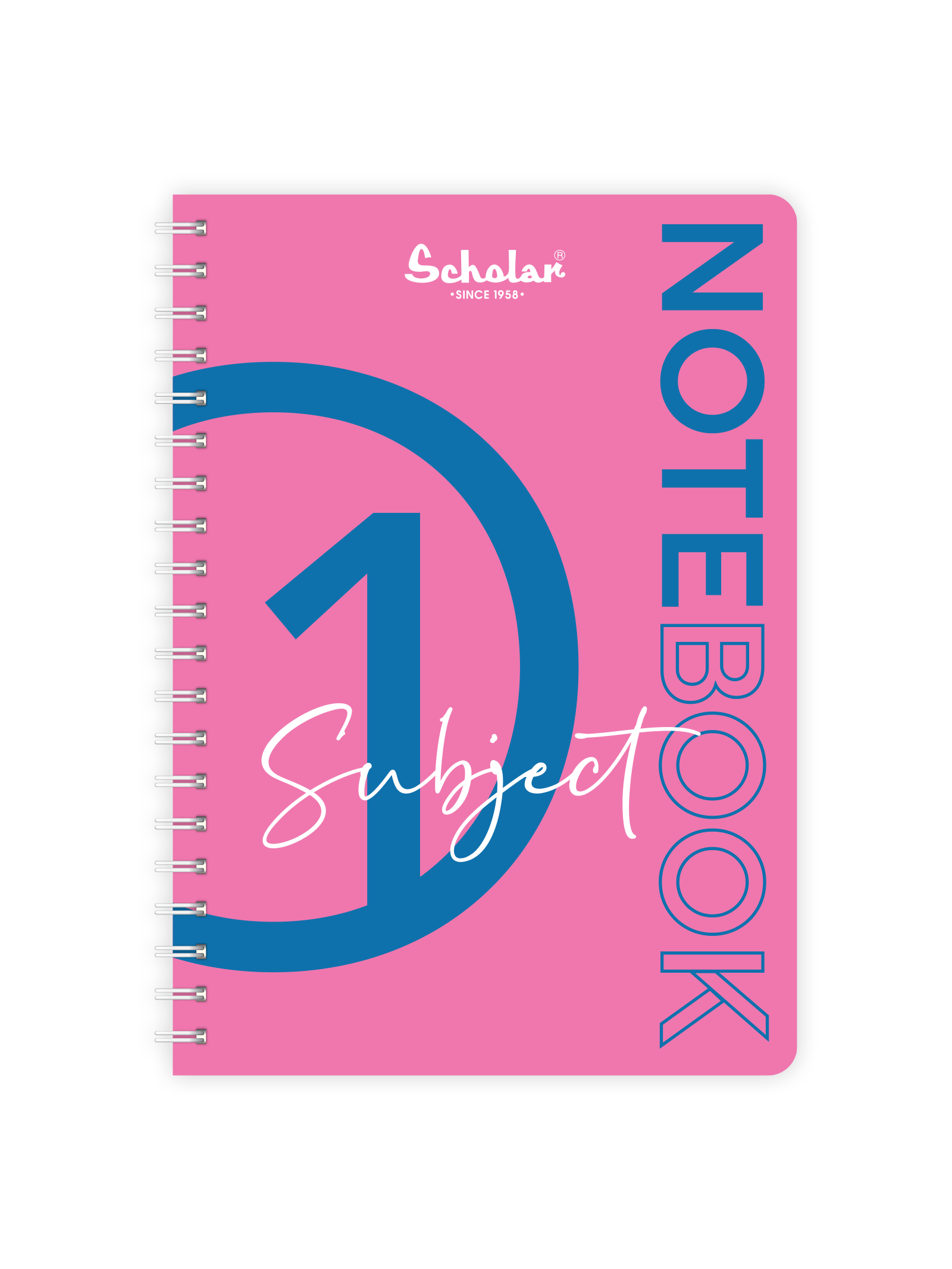 Scholar One Subject Premium Notebook (1S) - Pink