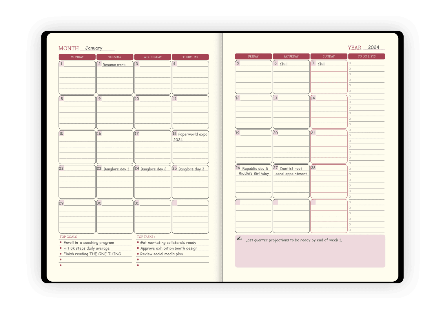 Scholar Artcover Daily Planner (APN2-D)
